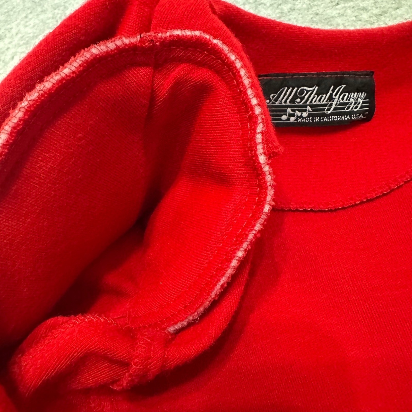 VTG All That Jazz Red Tiered Ruffle Blazer Dress Small Coquette Glam Maximalist