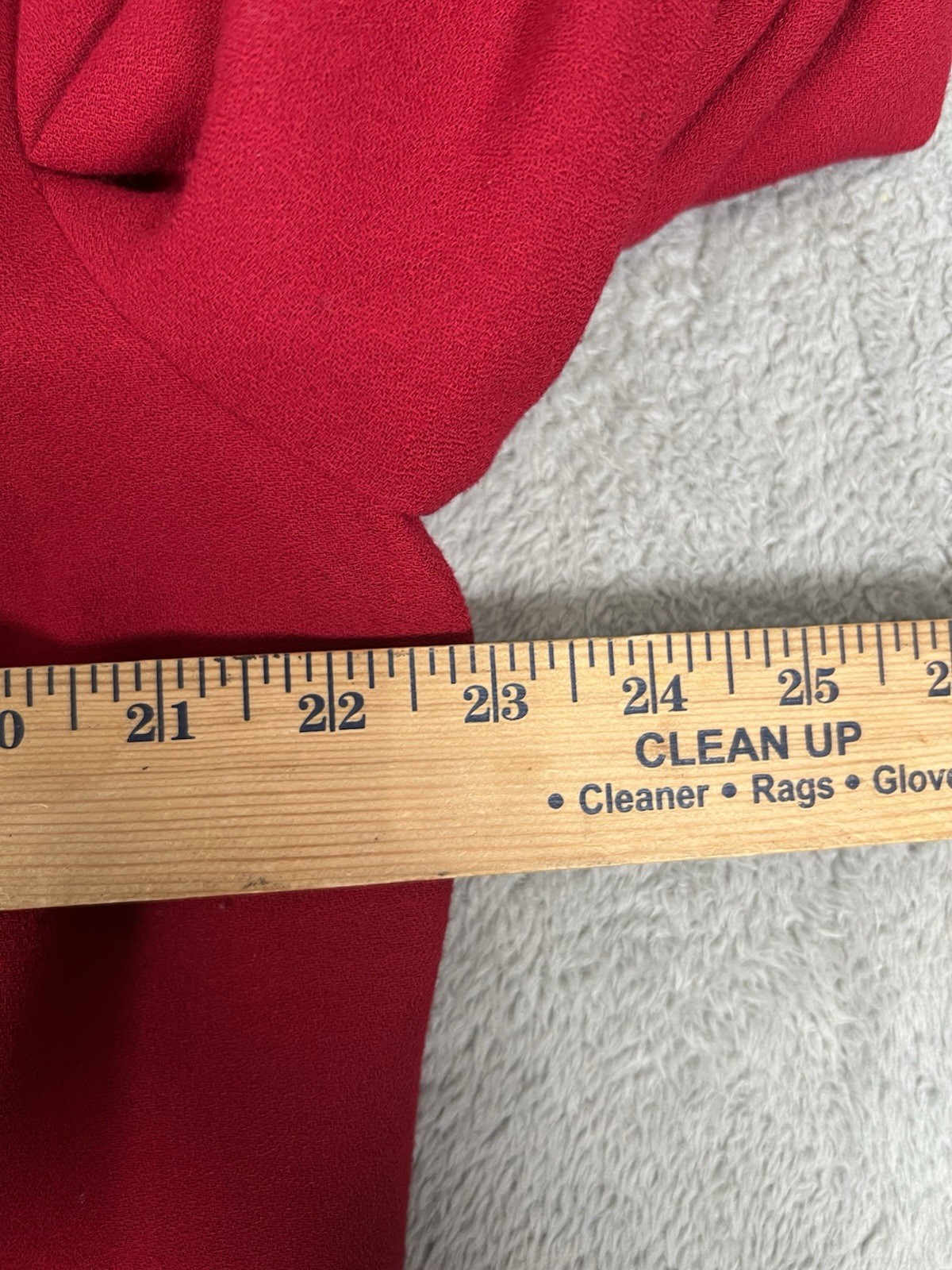 Vintage Kasper For ASL Women 16 Red Dress