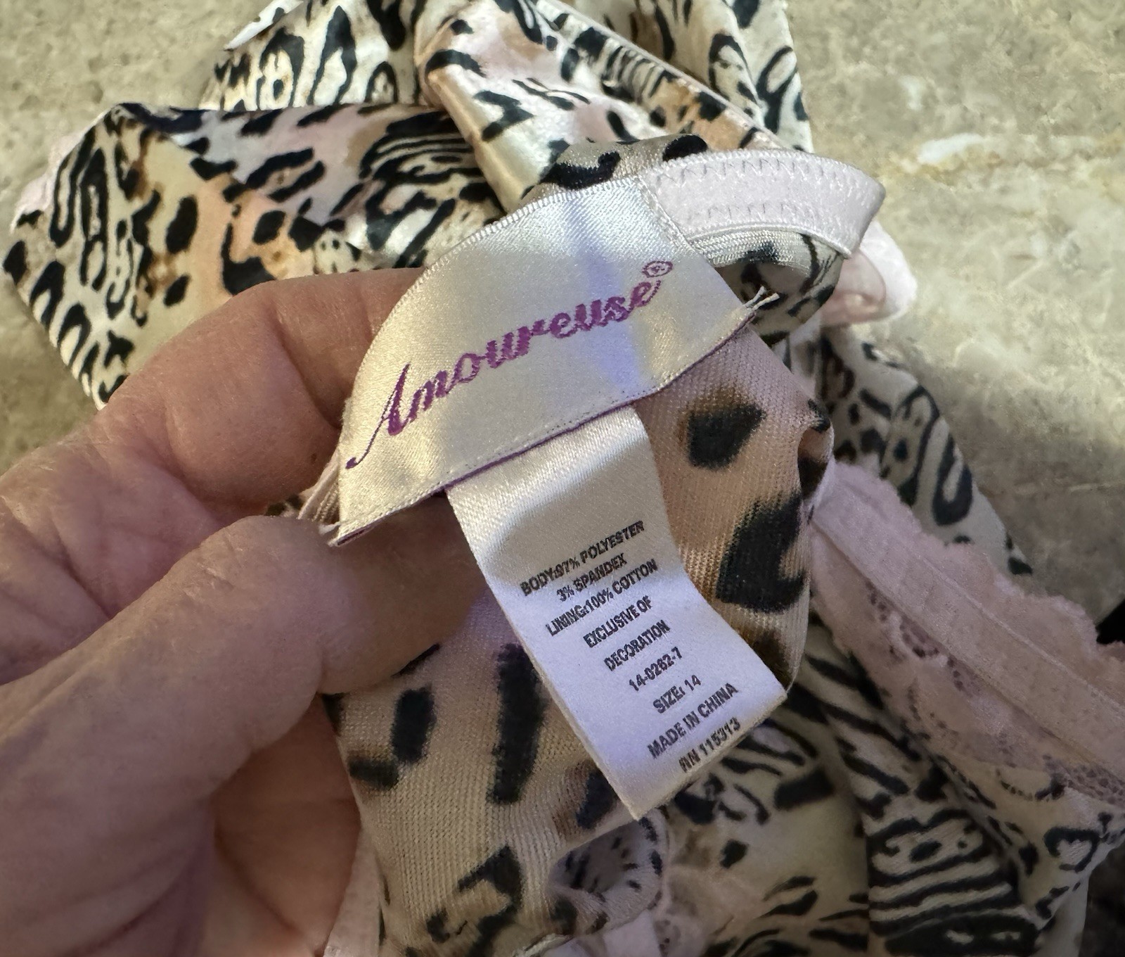 AMOUREUSE FLORAL PANTY! SIZE 14 NEW! VHTF