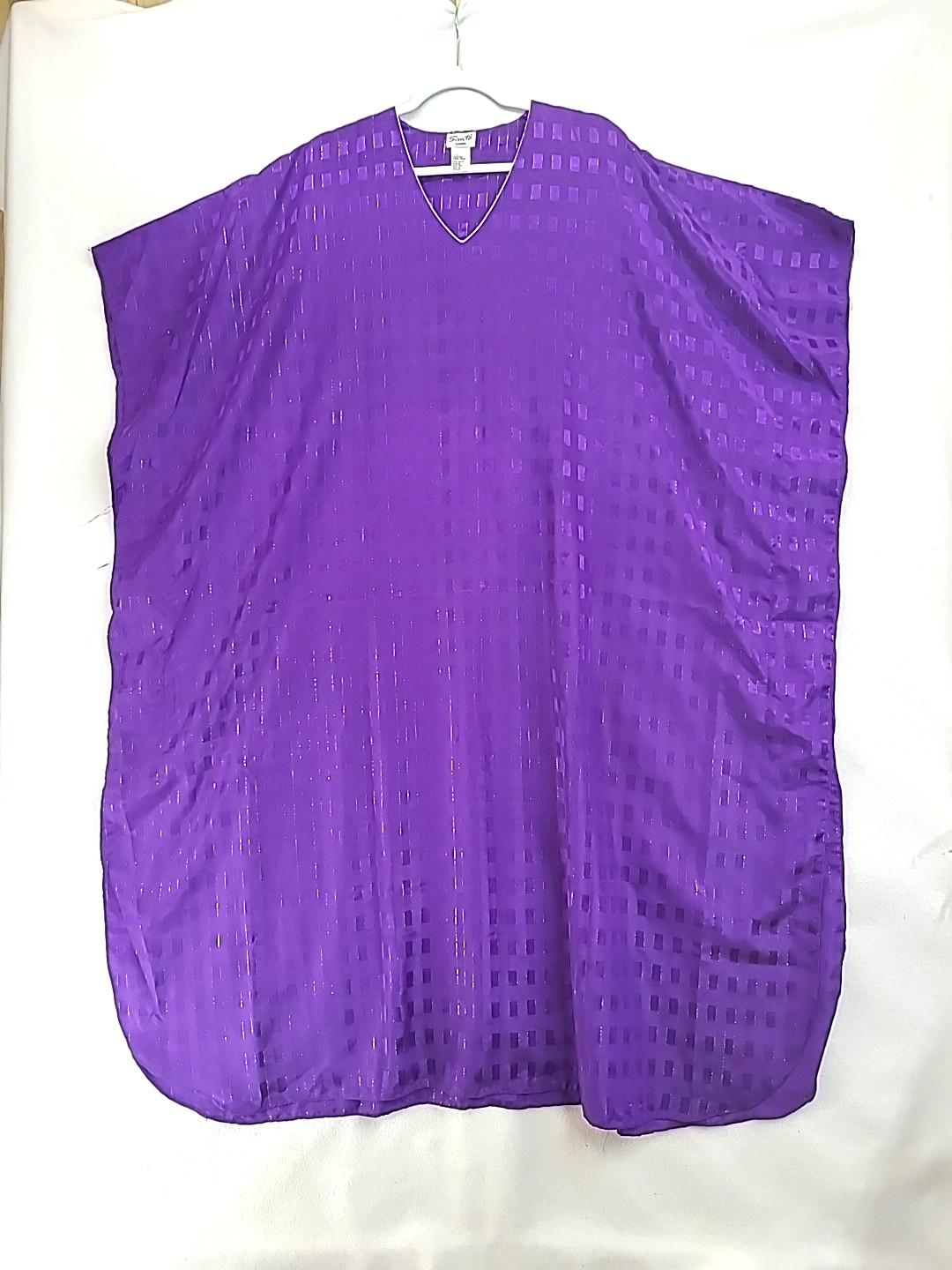 Vintage Santé Womens Purple Kaftan Free Size Resort Lounge Wear