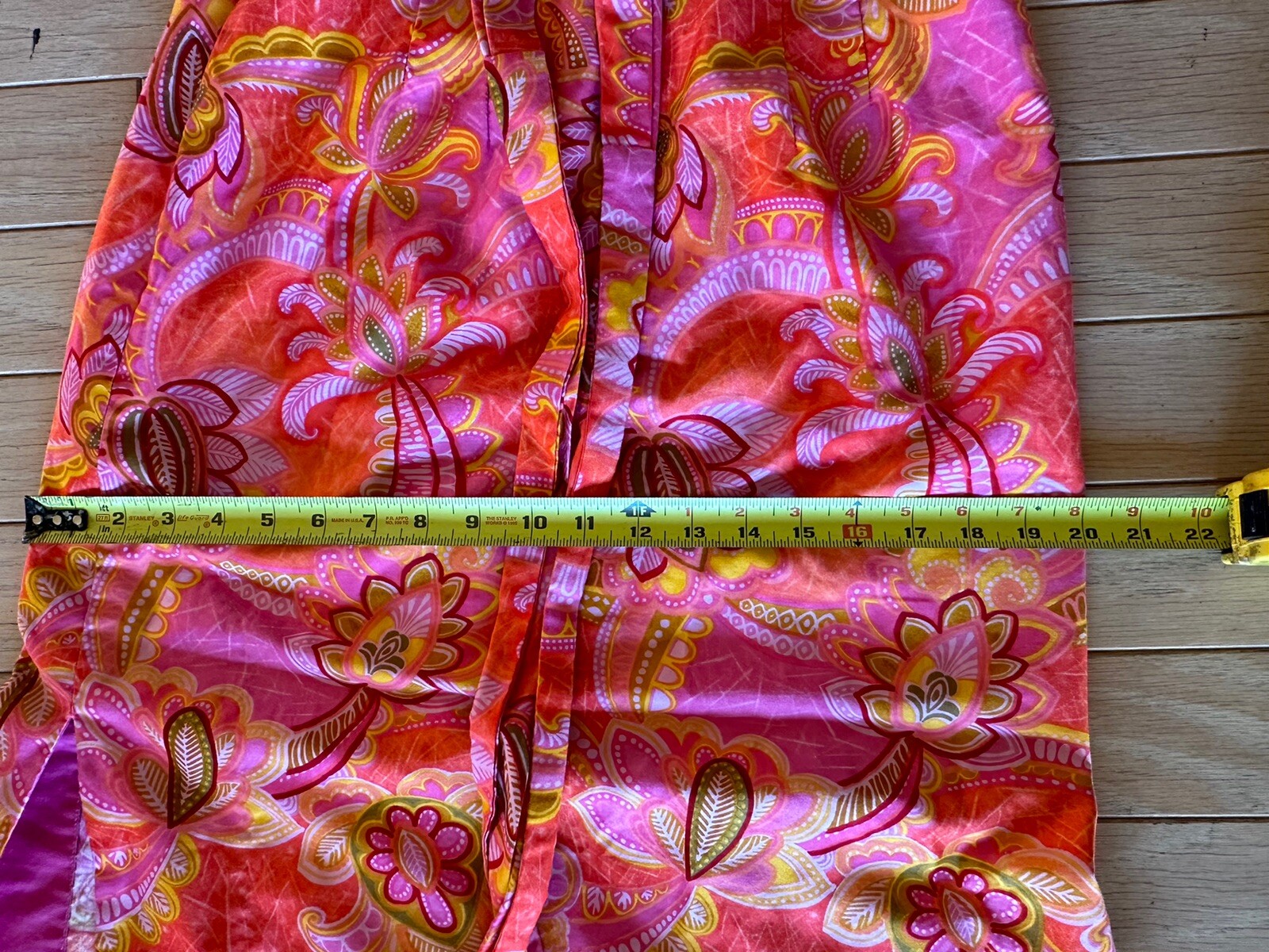 Vtg Stan Hicks Hawaiian Casuals Kimono Sleeve Maxi Muumuu Dress