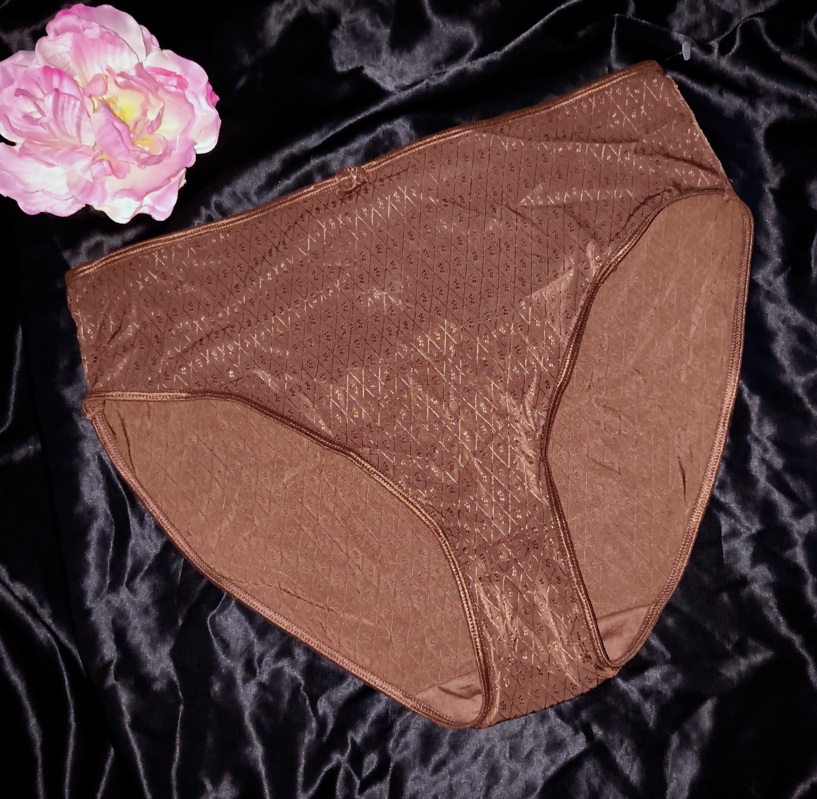 Vintage Delta Burke Size 9/2X Polyester Spandex Hi Cut Bikini Panties NWOT