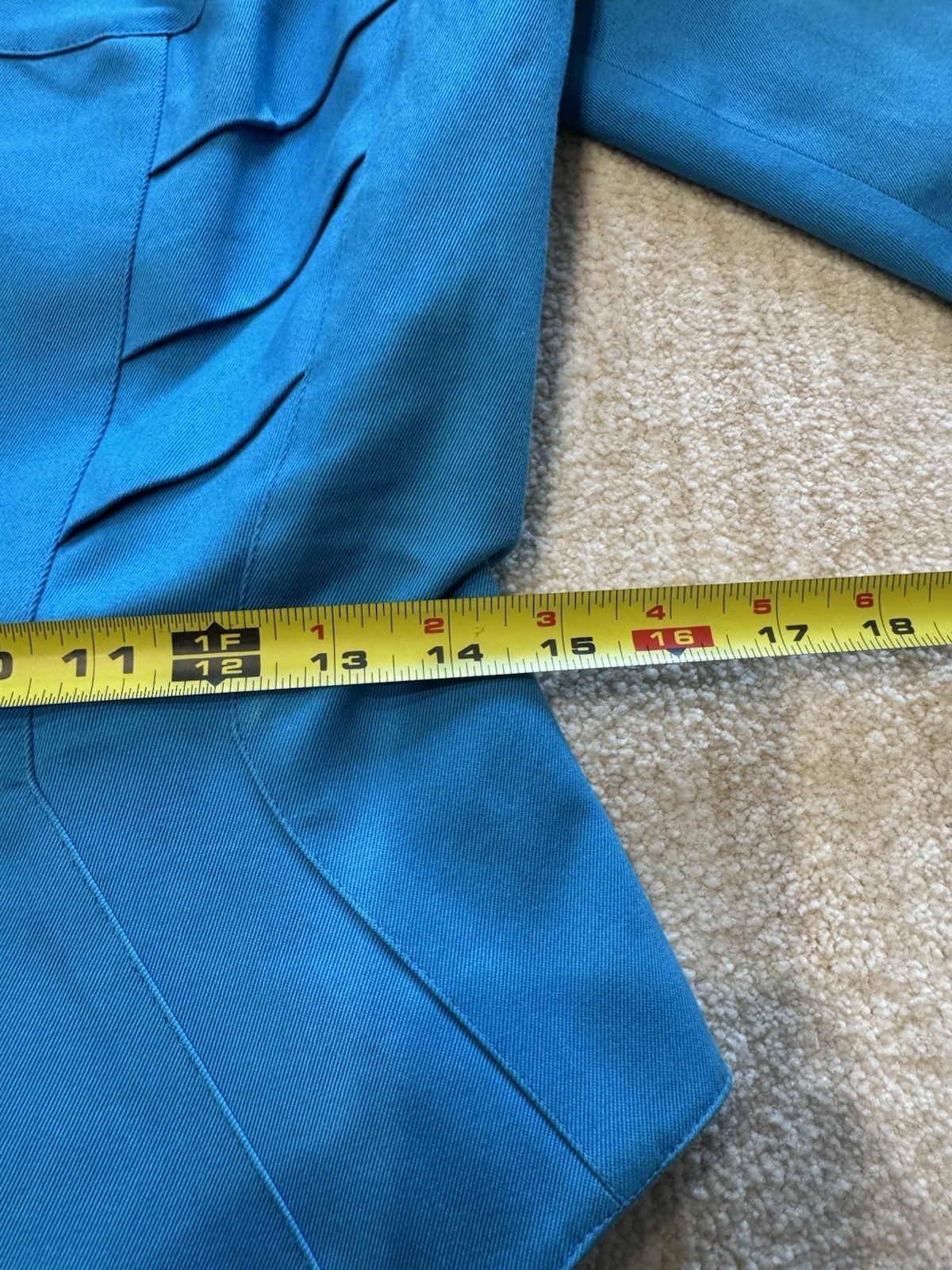 Vintage 1980’s Theirry Mugler Suit Blazer, Skirt Shark Snap Closure Peplum Waist