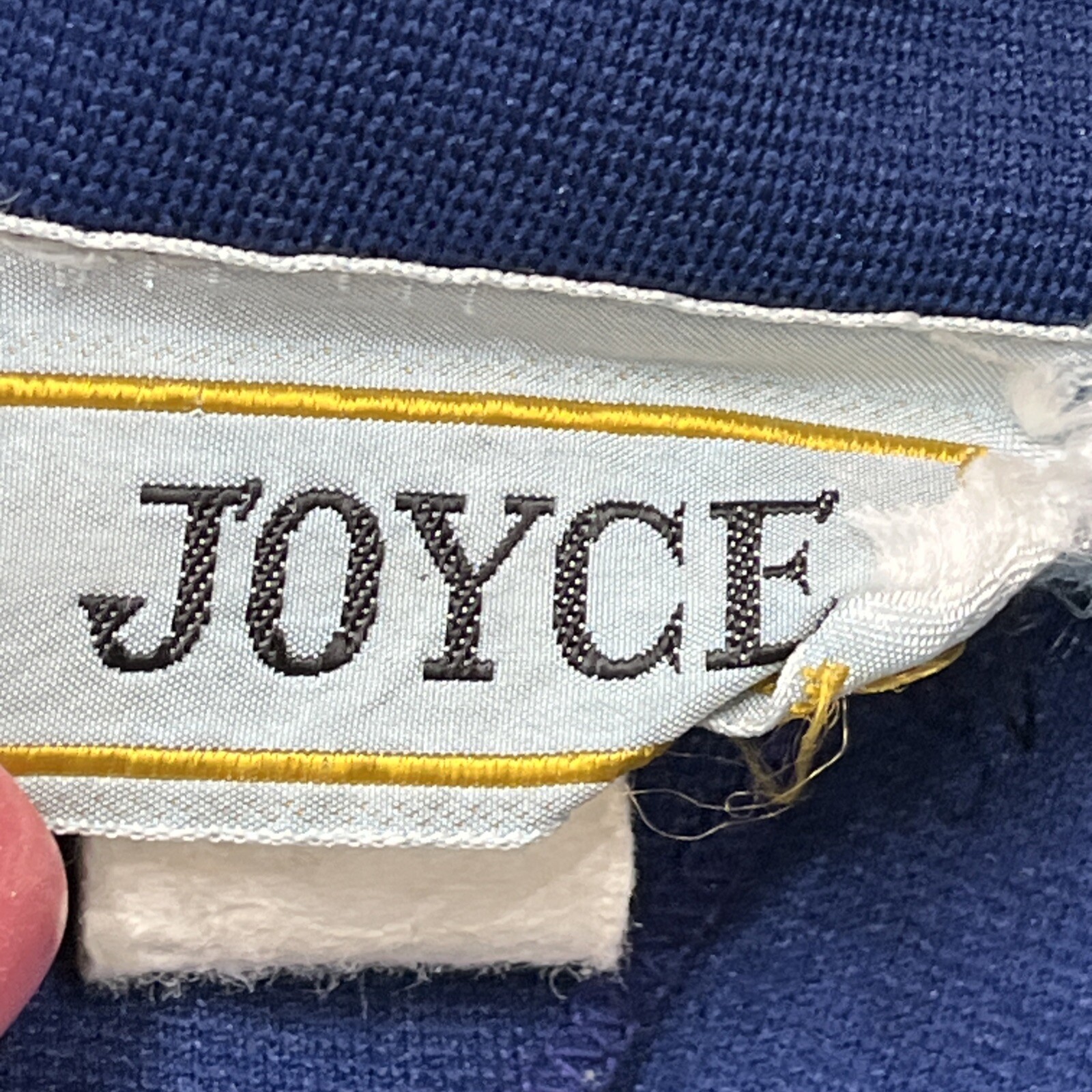 Vintage Joyce Dress Womens 9/10 Blue Pleated Skirt Patriotic 50s Mod Retro USA