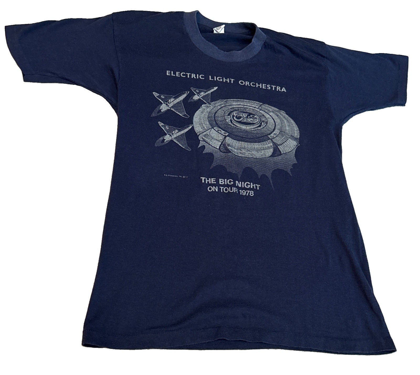 VTG 1978 ELO Electric Light Orchestra The Big Night Tour Shirt SZ M Made USA