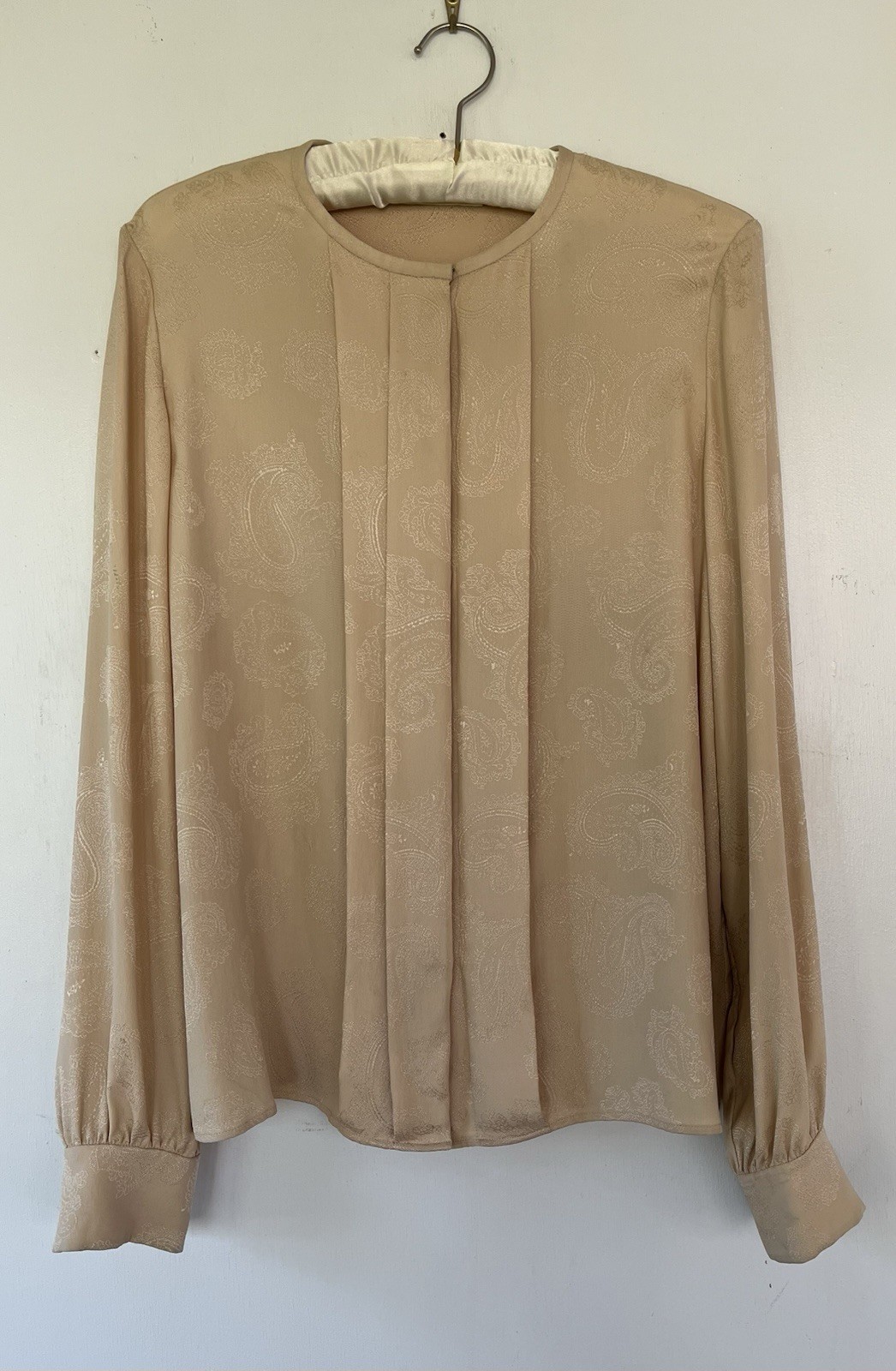 Chloe 2011 Hannah MacGibbon Silk Vintage Blouse Size 38