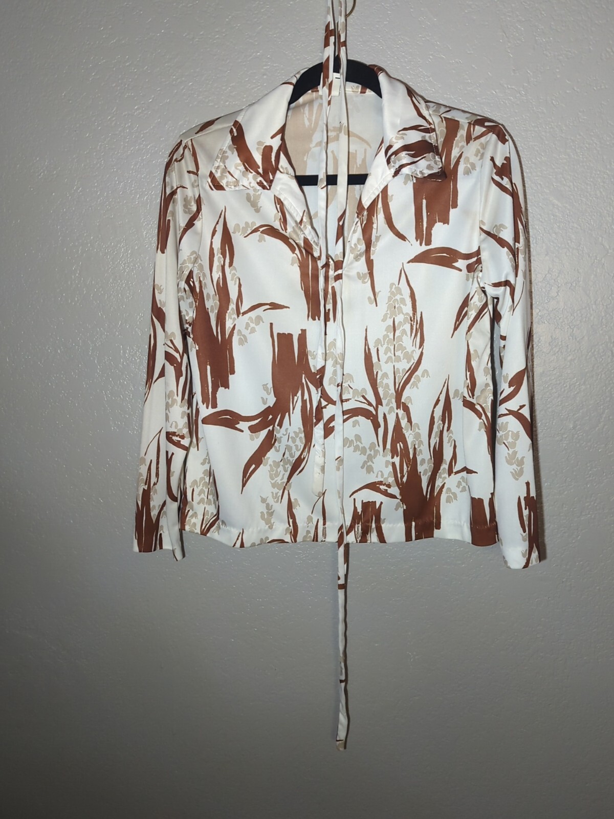 1960s 1970’s vintage Mod Hippie disco blouse top Women’s M/L Medium