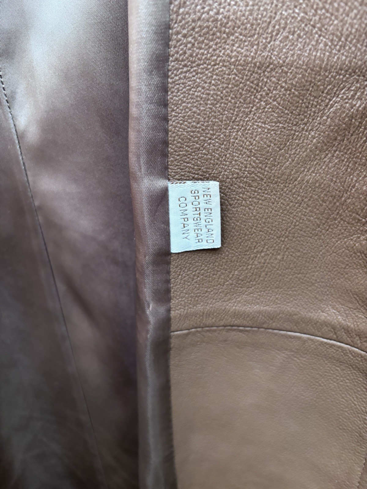 VTG Leathers by New England Sports Wear Co Brown Leather Trench Coat women’s S