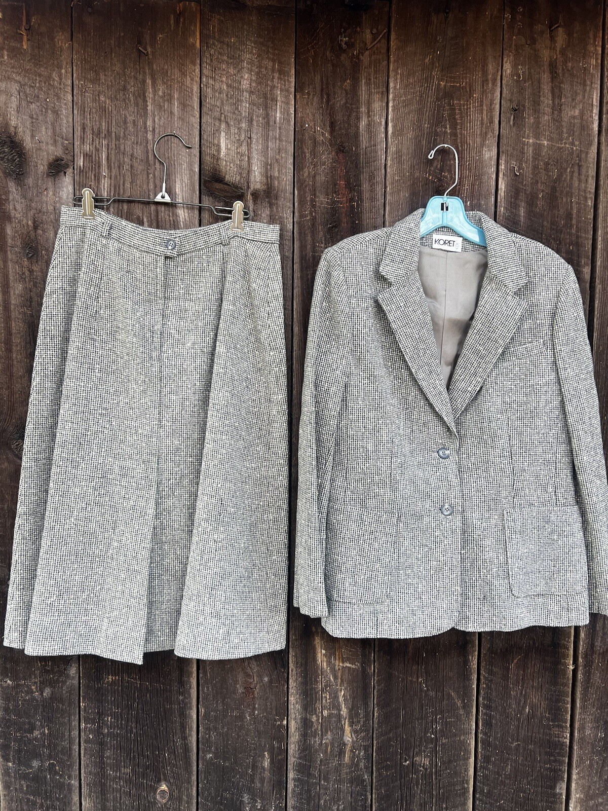 Vintage Koret Ladies Skirt Suit 70% Wool See Description For Measurments