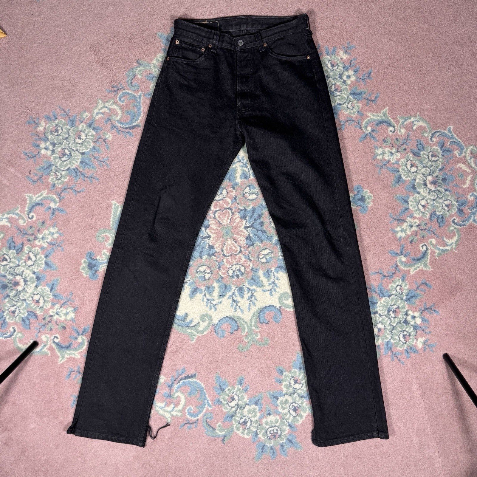 Rare Vintage 90s Women’s Black Levi’s XX 501 Made In USA 29×34