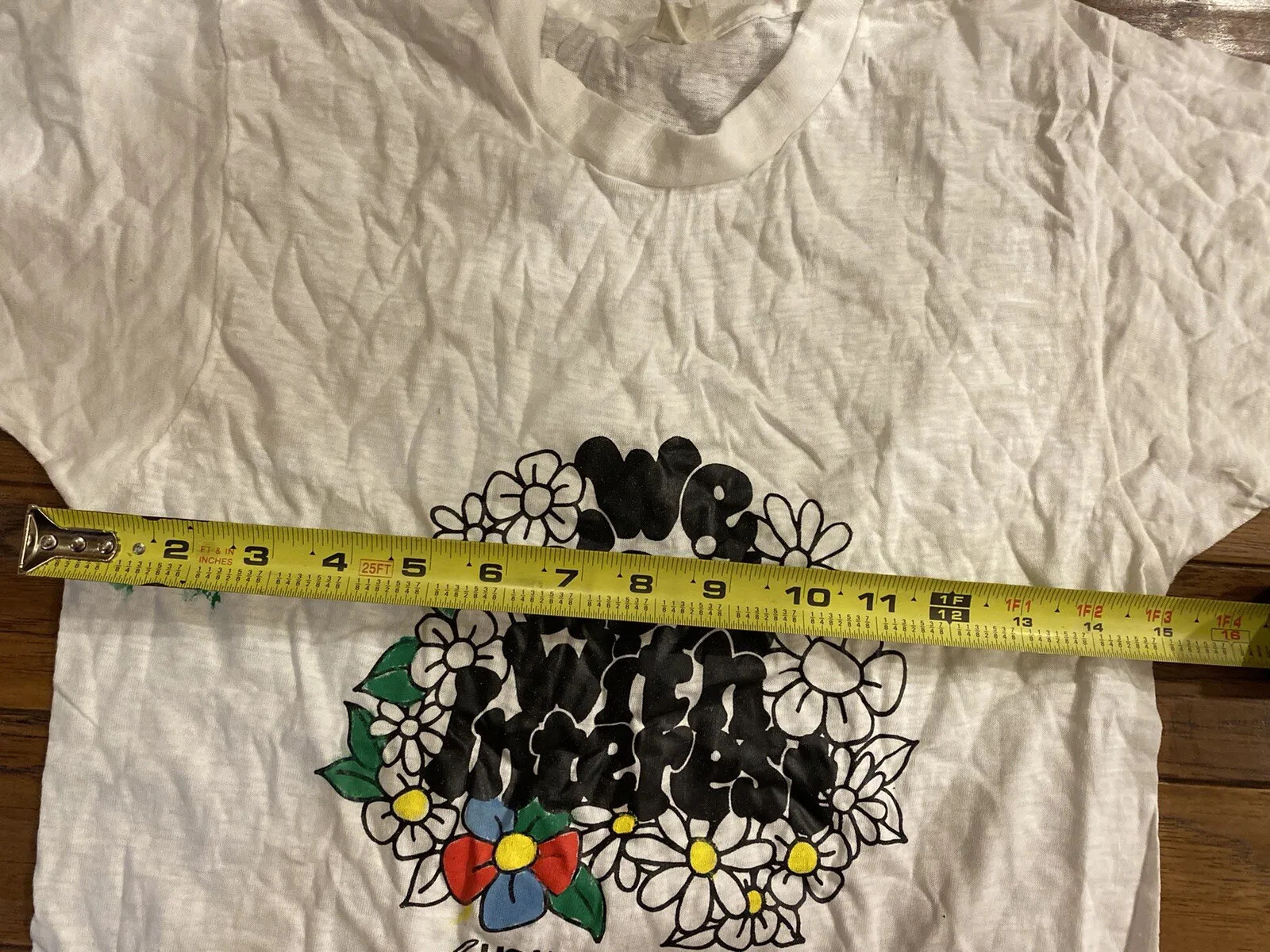 Vintage 1976 Shirt Cans Paint And Wear Shirt “Home Savings” *See Description”