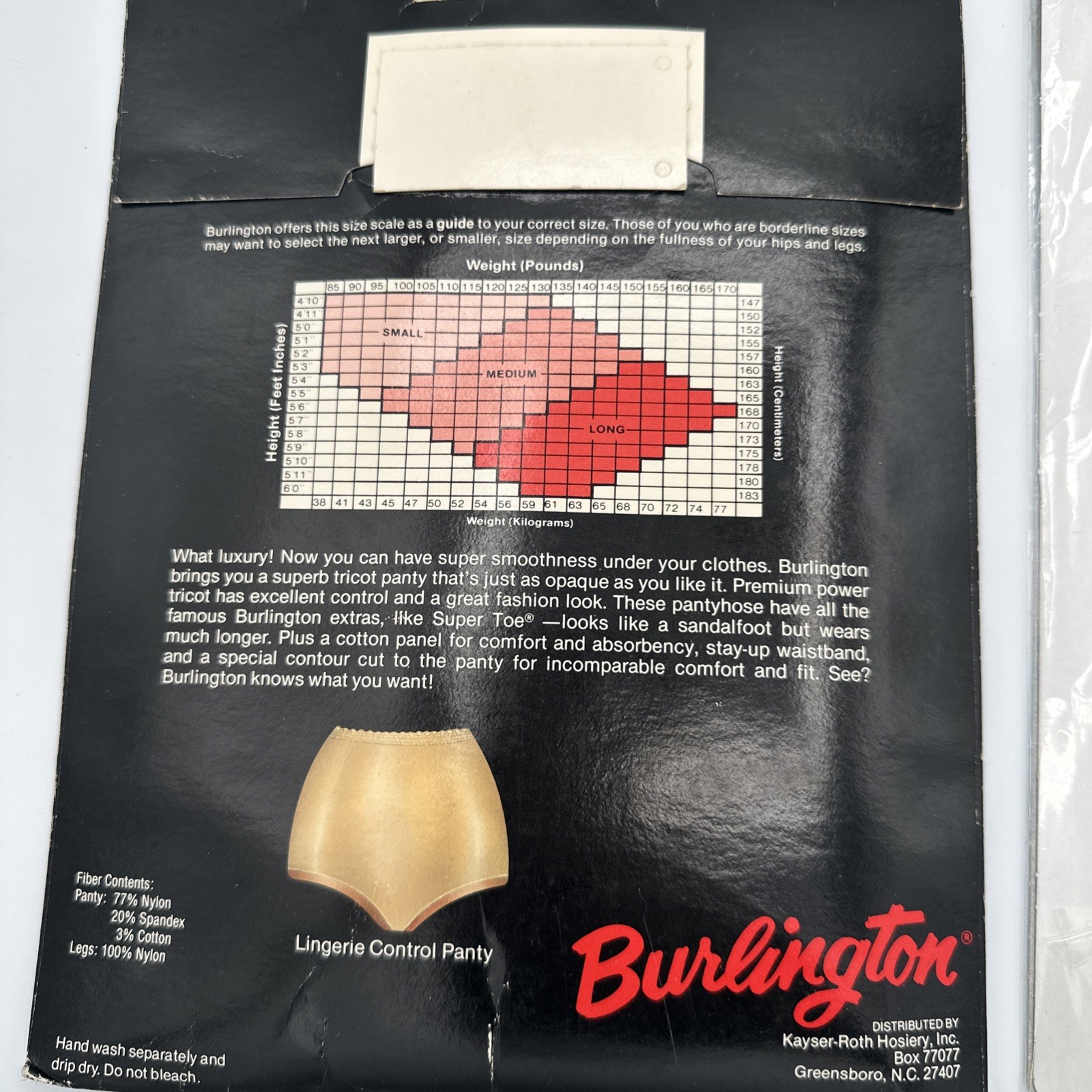 Vintage Pantyhose Bundle Sz B Medium Hanes Burlington Sabra Fashion Bug Set 4pk