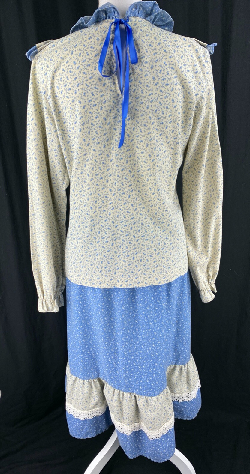 Shirley Atlanta Vtg 60s Blouse Top Set Prairie Cottagecore Boho Lace