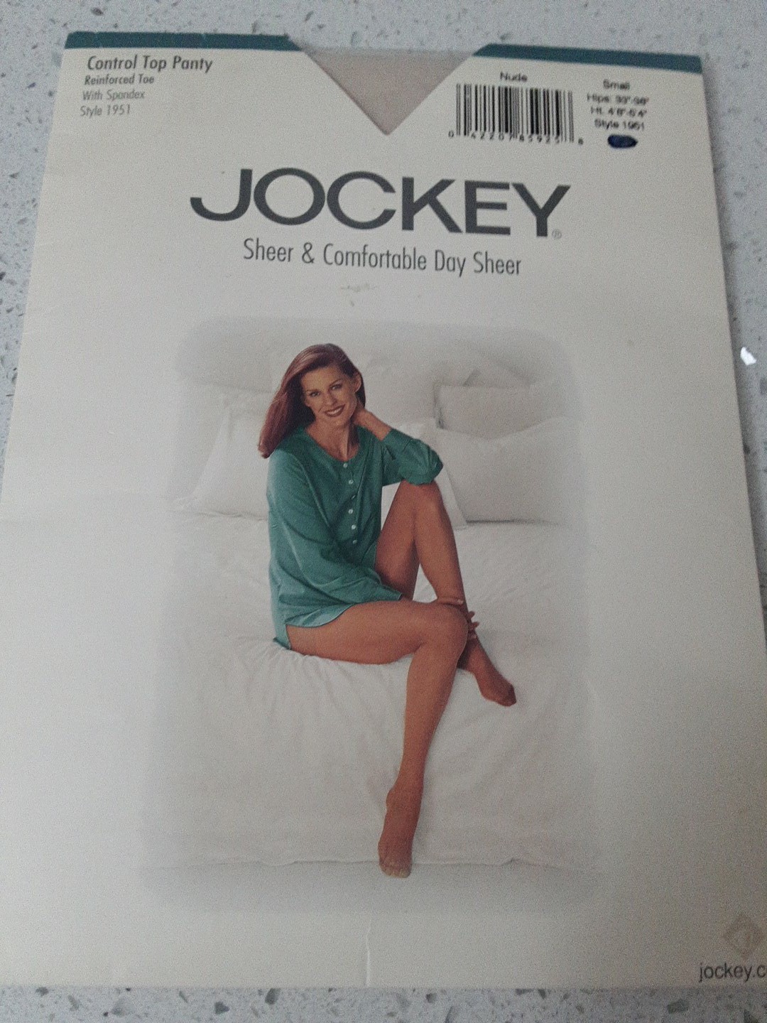 VINTAGE Jockey For Her Control Top pantyhose Sz. Small Color Sand NIP