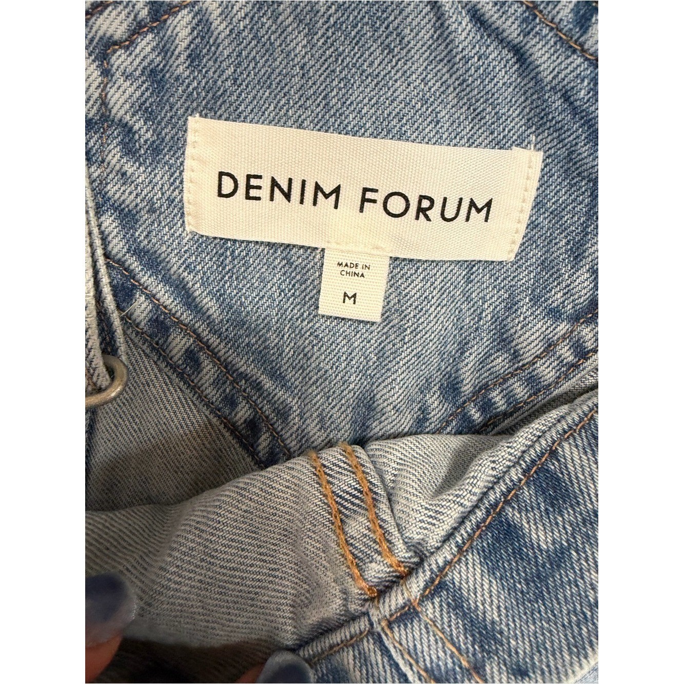 Denim Forum 90s Sylvie Jean short overalls size medium, nwt