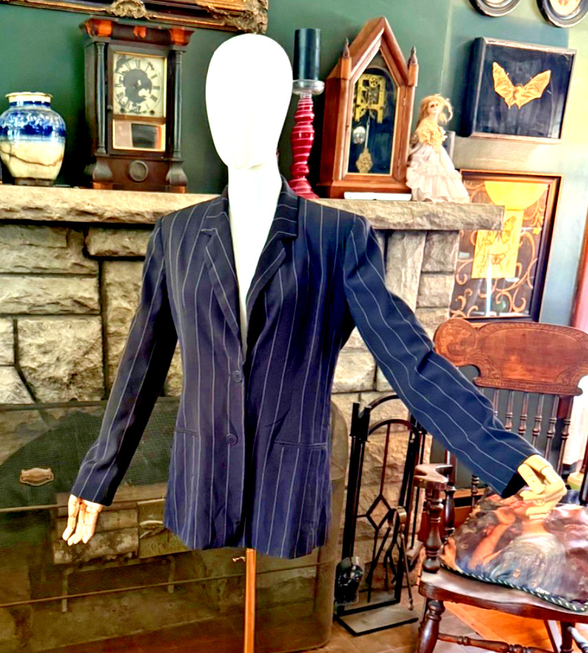 Vtg 1980’s – 90’s Burberrys’ Of London Tailored Pinstripe Business Jacket 8