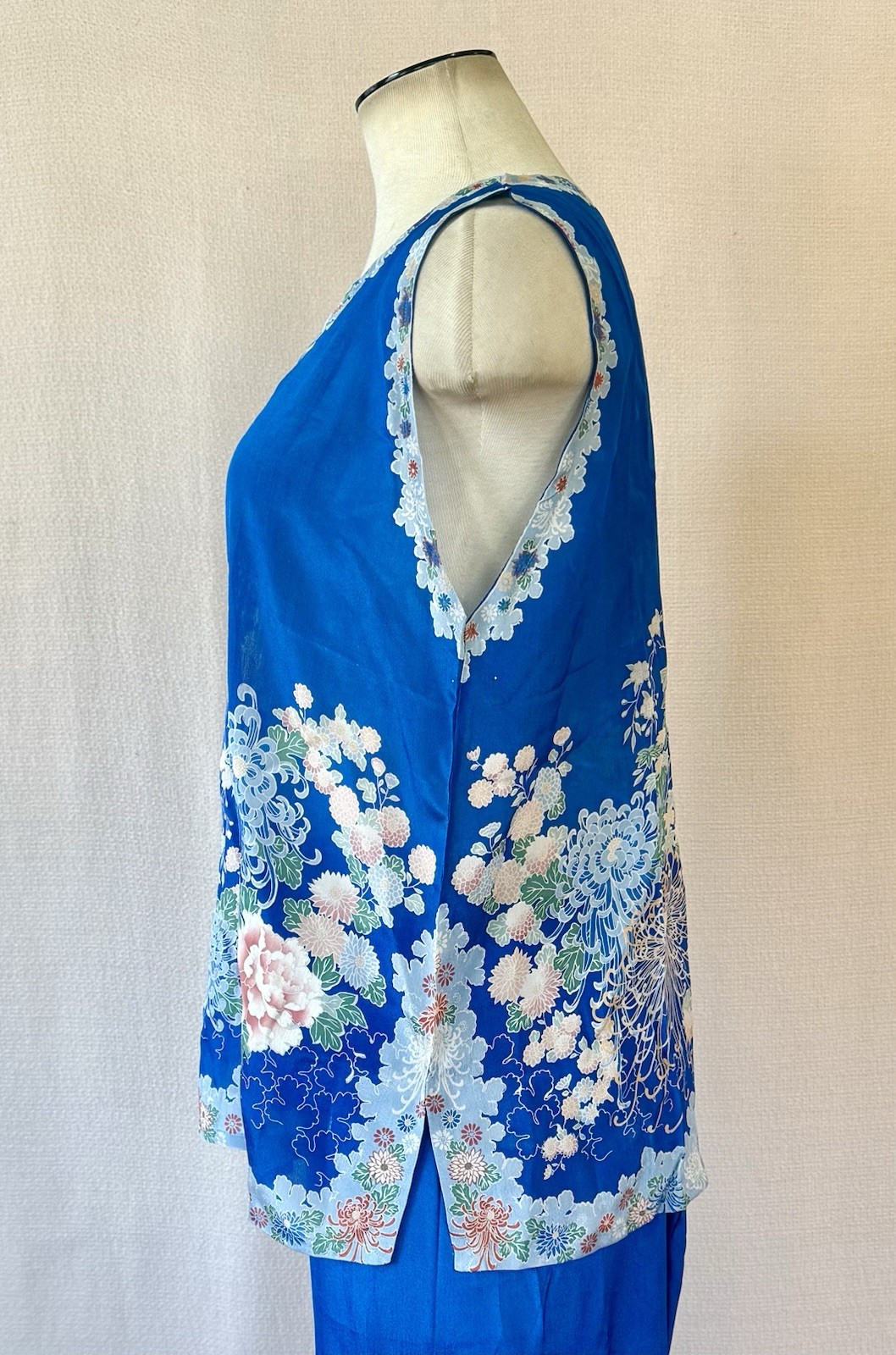 Vintage Antique 1920s 1930s Japanese Pongee Silk Loungewear Beach Pajamas 40 L