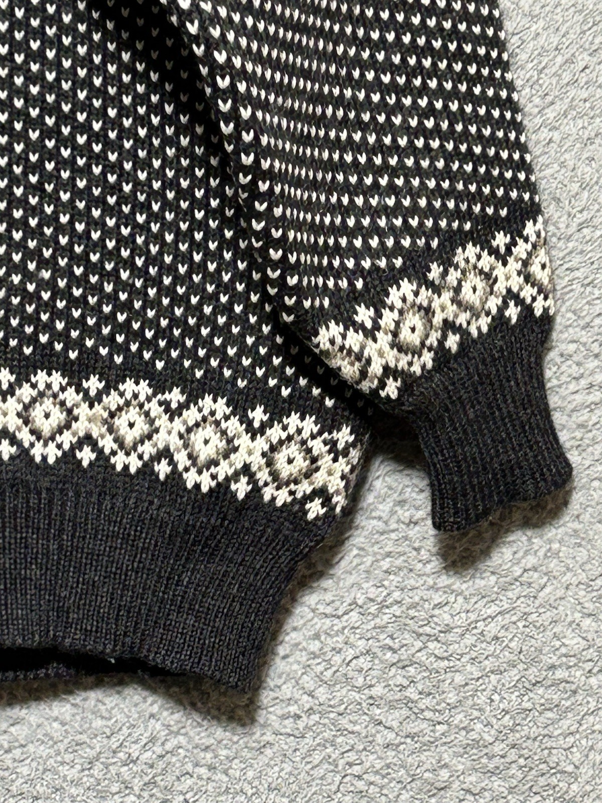 Vintage 80s Dale of Norway Cardigan Sz XL Nordic Fair Isle Snowflake Ski Sweater