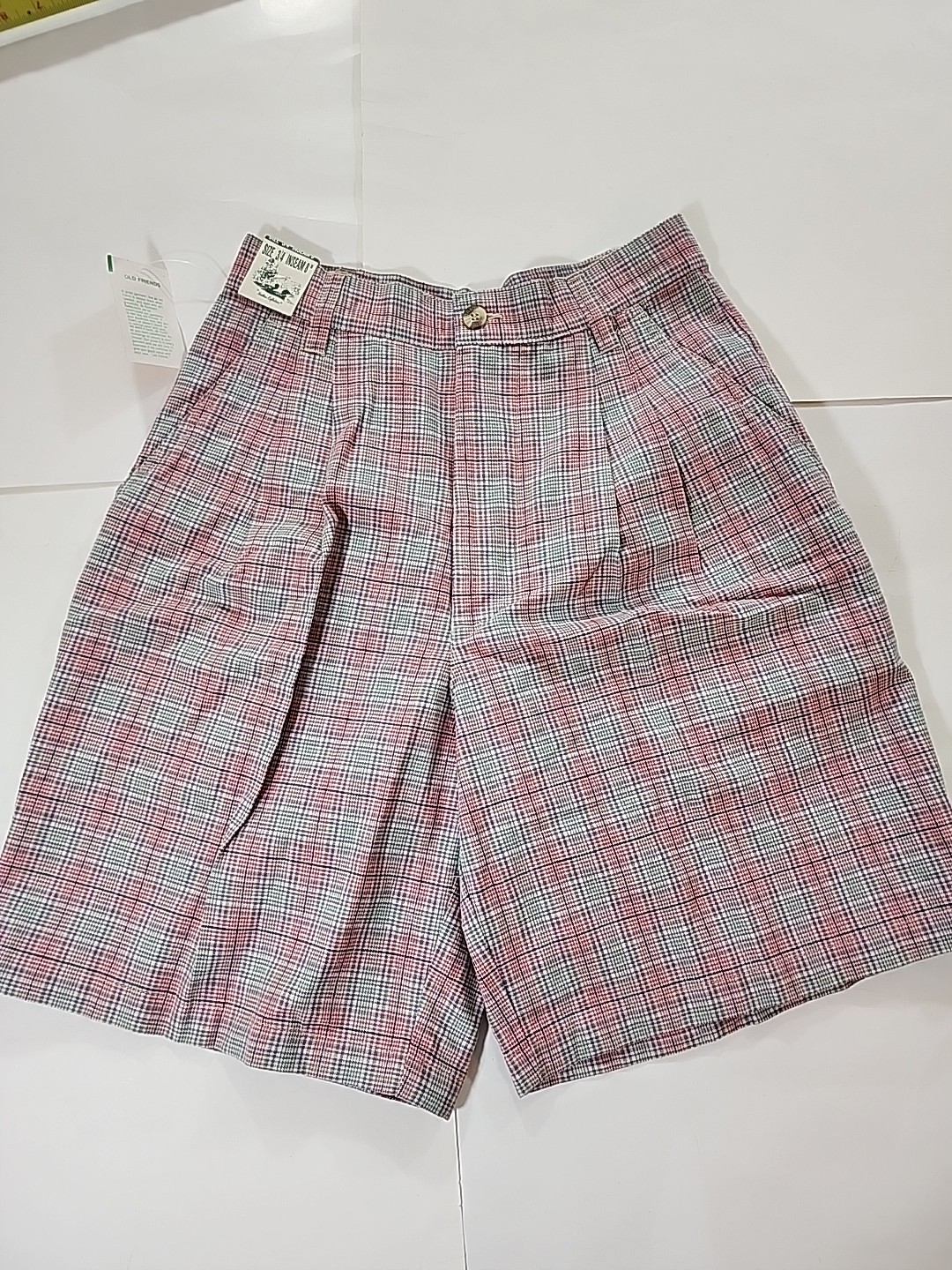 Northern Reflections 8″ Inseem Multicolor Shorts Womens Size 3/4 Vintage 90s NWT
