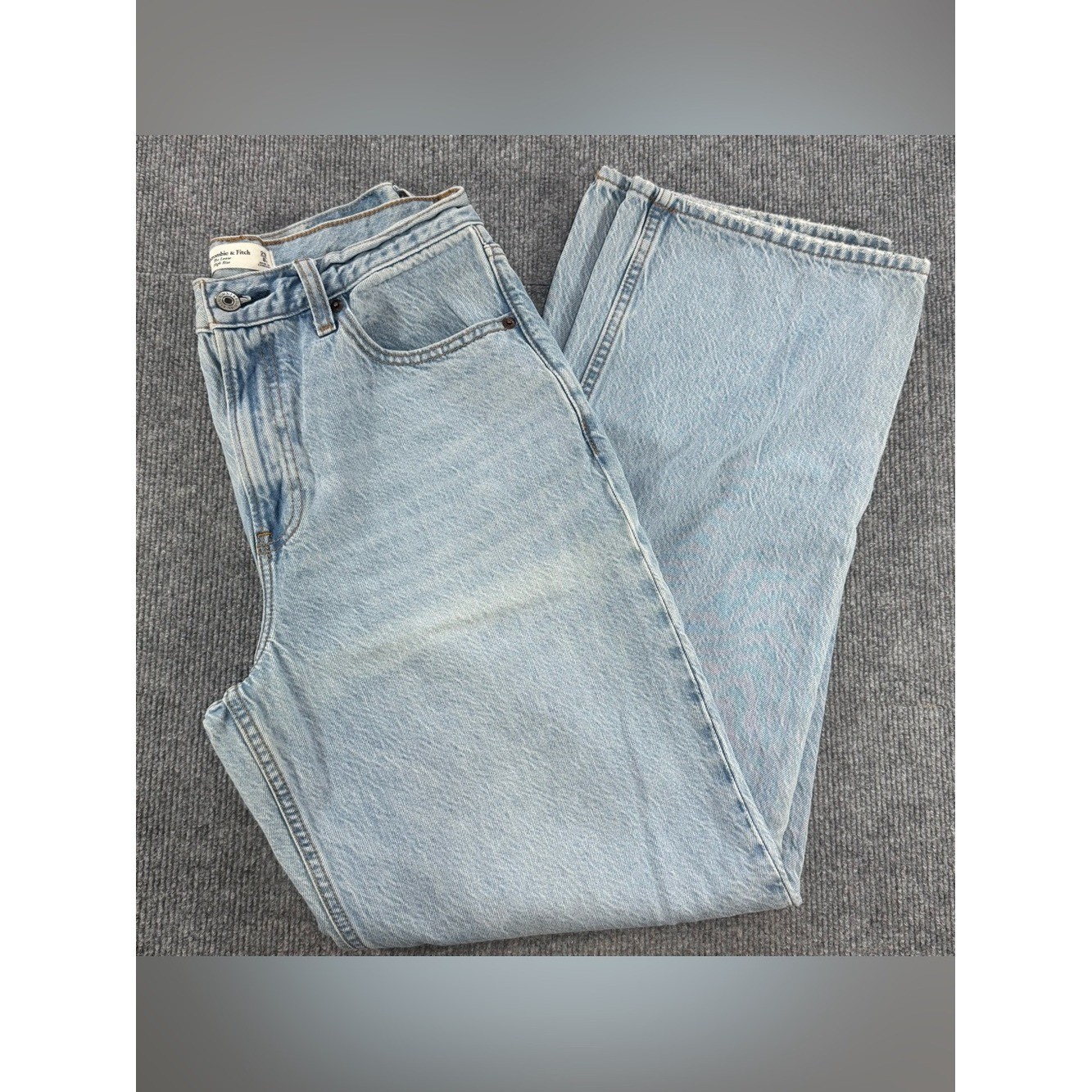 ABERCROMBIE & FITCH Loose High Rise Jeans 8 29 Slouchy 90s Grunge Skater Minimal
