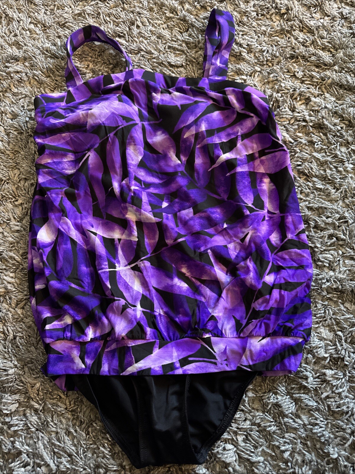 Miraclesuit by Swim Shaper Swimsuit One Piece Floral Sz 10 Excellent Condition