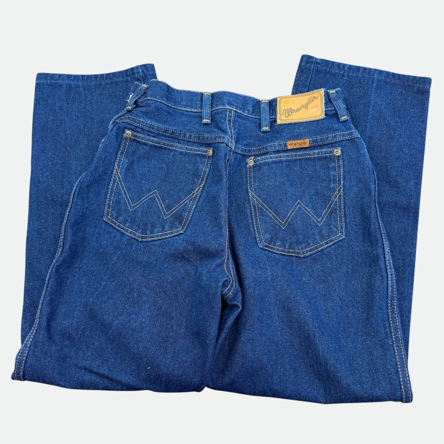 Vintage Wrangler USA Made Misses Full Fit 12 Jeans 80s Western Denim High Rise