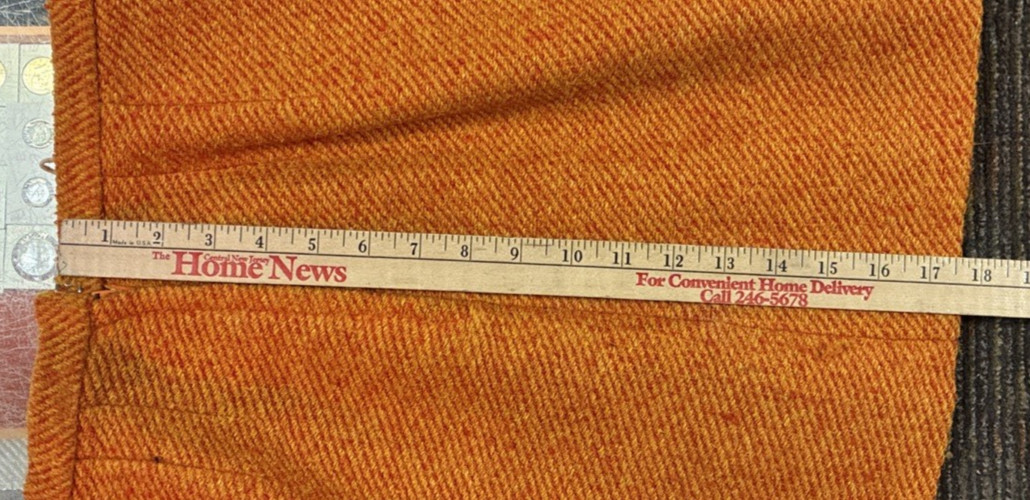 VTG 1960s Peck & Peck Fifth Avenue Orange Wool Jacket Skirt Suit – Union label