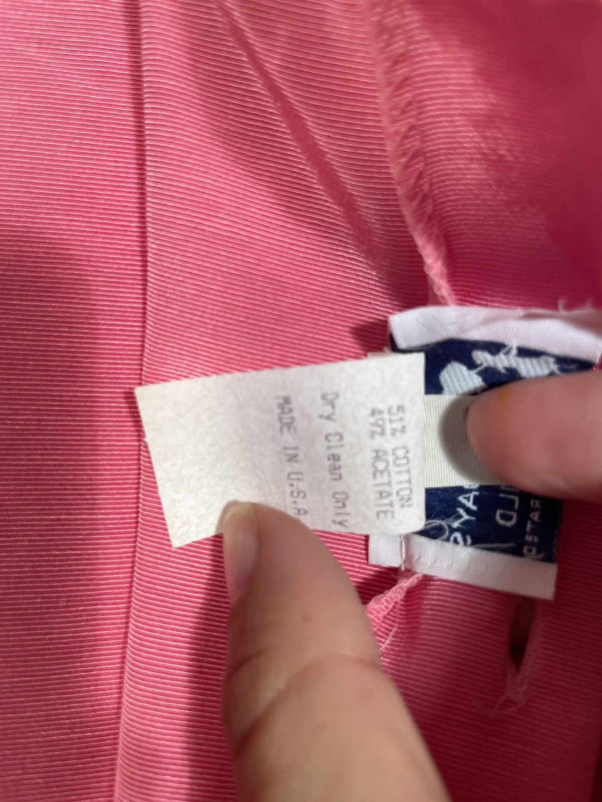 Vintage 1980s Bright Pink Taffeta Babydoll Dress Size M