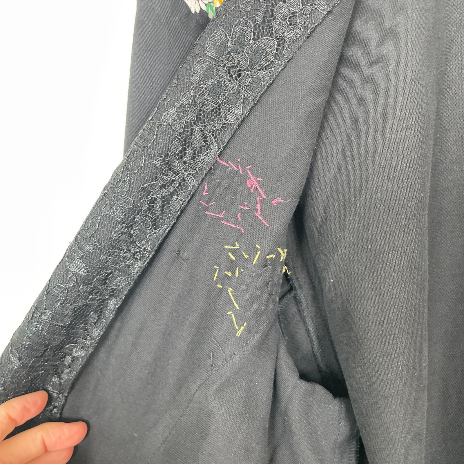 Vtg 80s 90s LACY AFTERNOON Jacket Mary Engelbreit Style Embellished Cottagecore