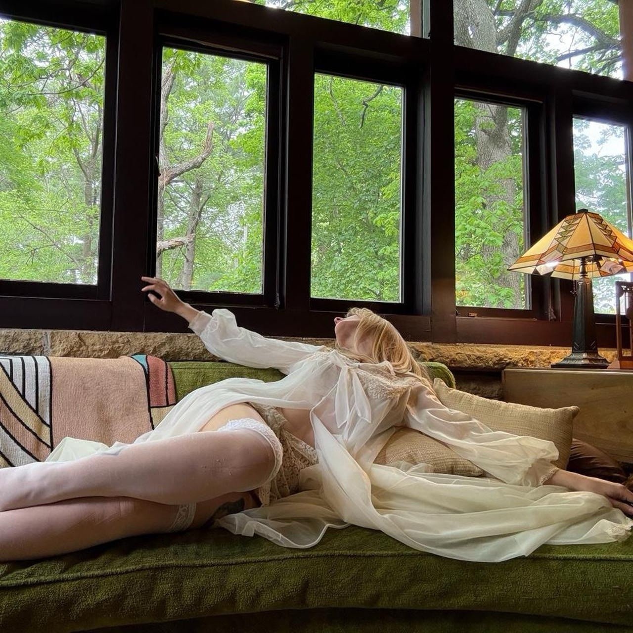 60’s Sheer Lace Angel Robe