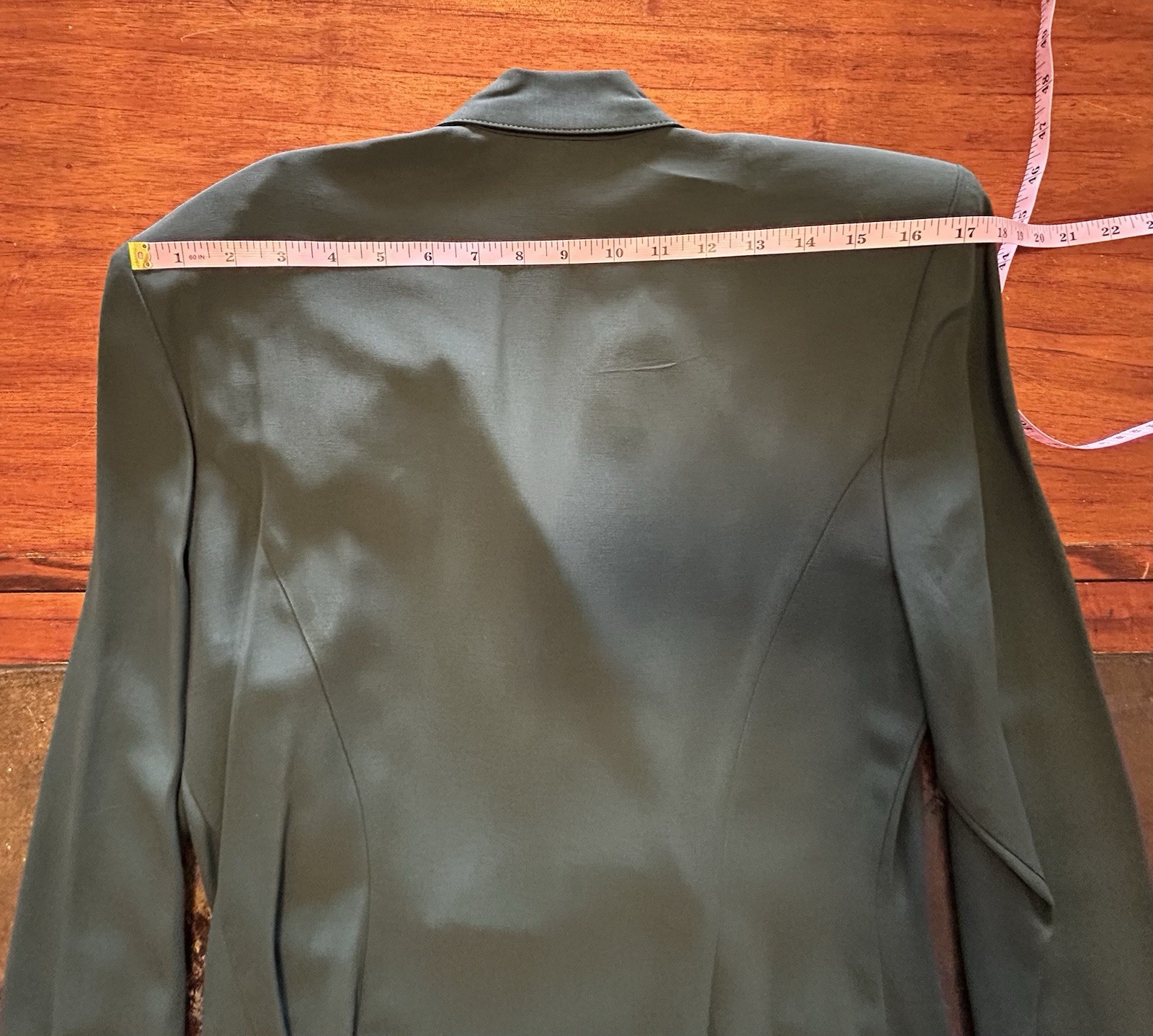 NWT VTG 1980s/90s FRANCINE BROWNER Green Double Breasted Shoulder Pads Jacket