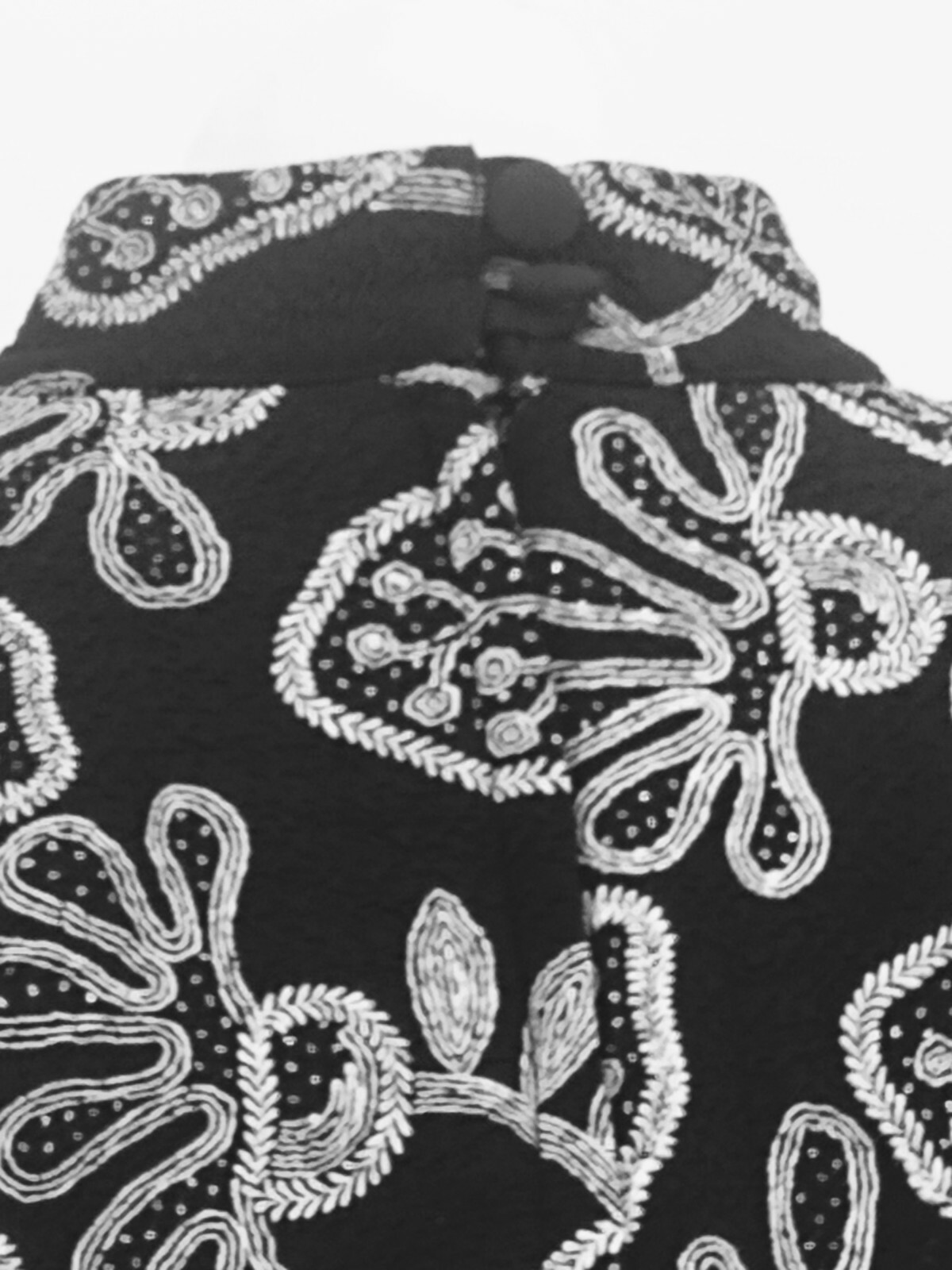 Vintage Black Prairie Dress by Choon California Puff Sleeves Made In the USA