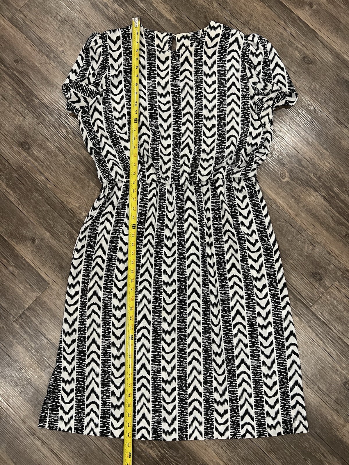 Lorac Original Lady Carol Blouson Dress 16/18 Geometric Abstract Disco 70’s 80’s