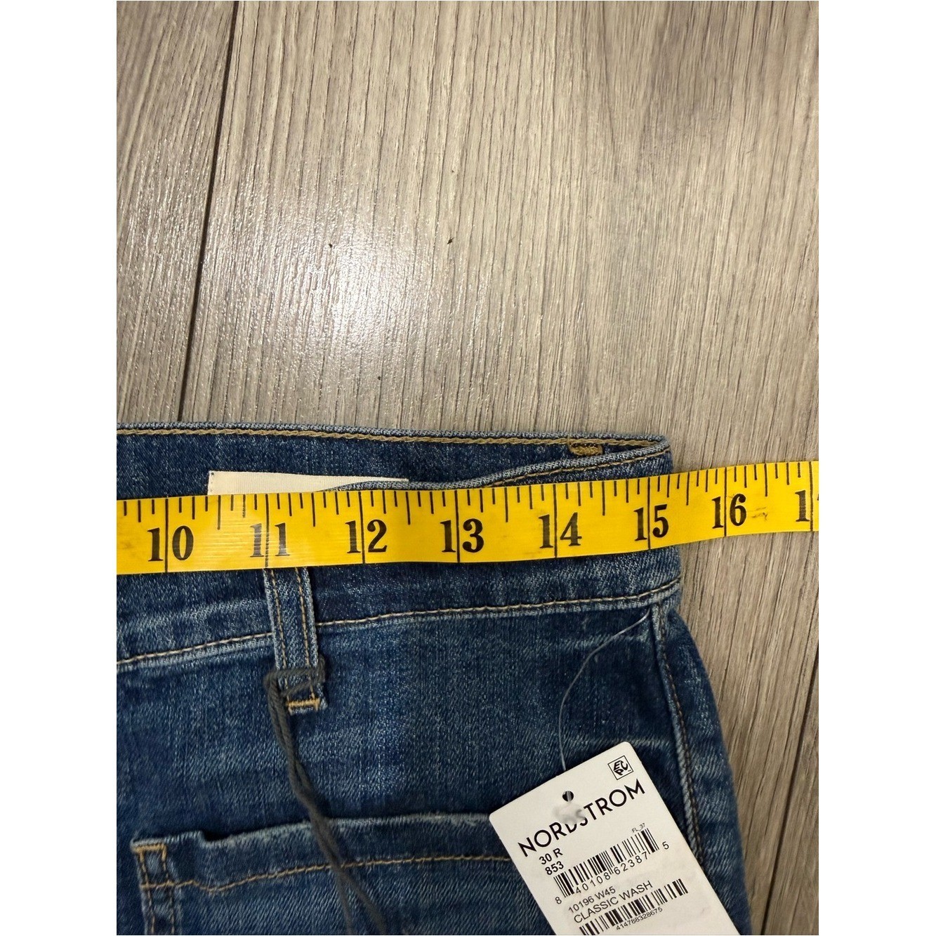 NWT Nili Lotan Florence Patch Pocket Jeans SZ 30 CLASSIC WASH