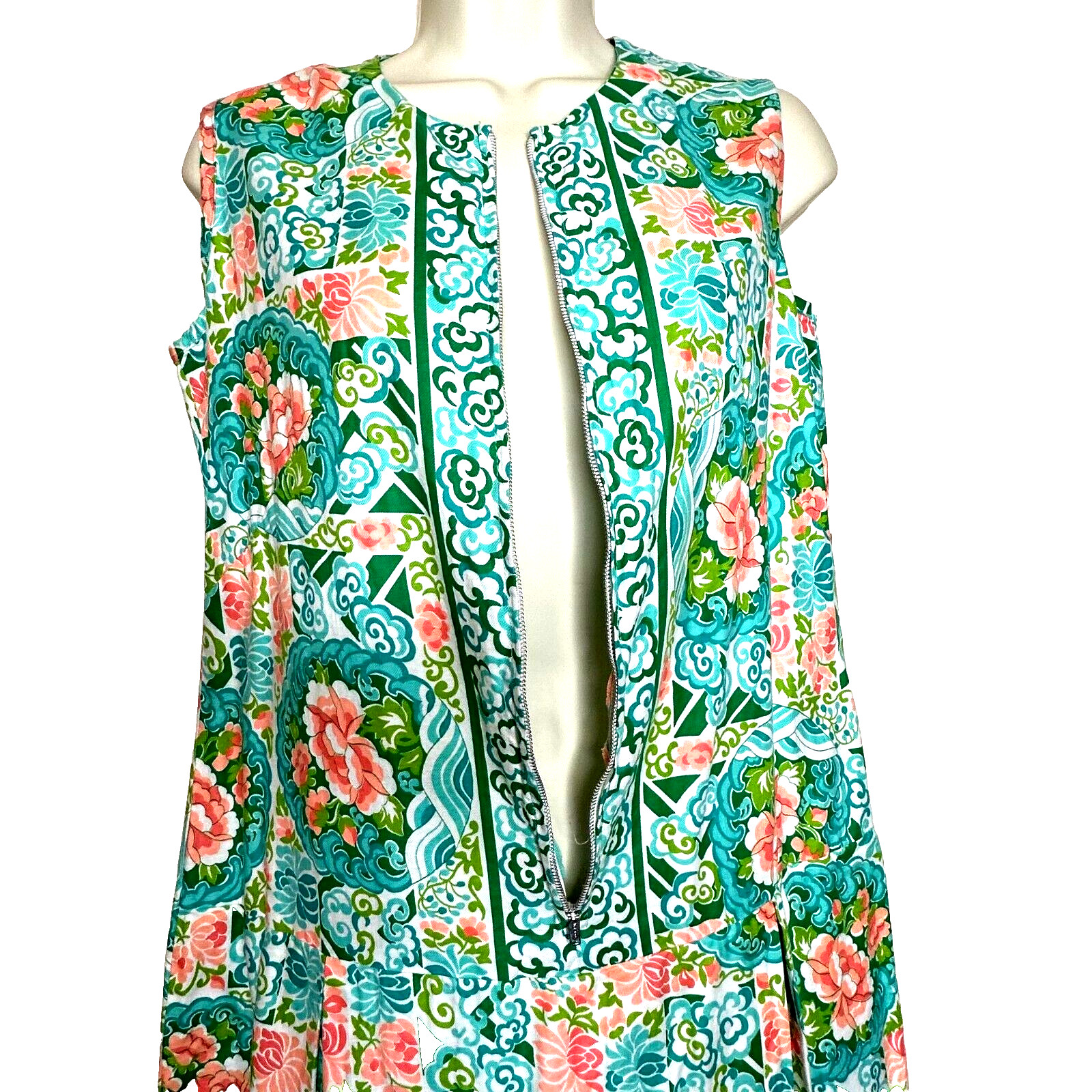 Vintage A Dixie Lou Frock Mod Floral Rockabilly Romper Playsuit Women’s 14 Pinup