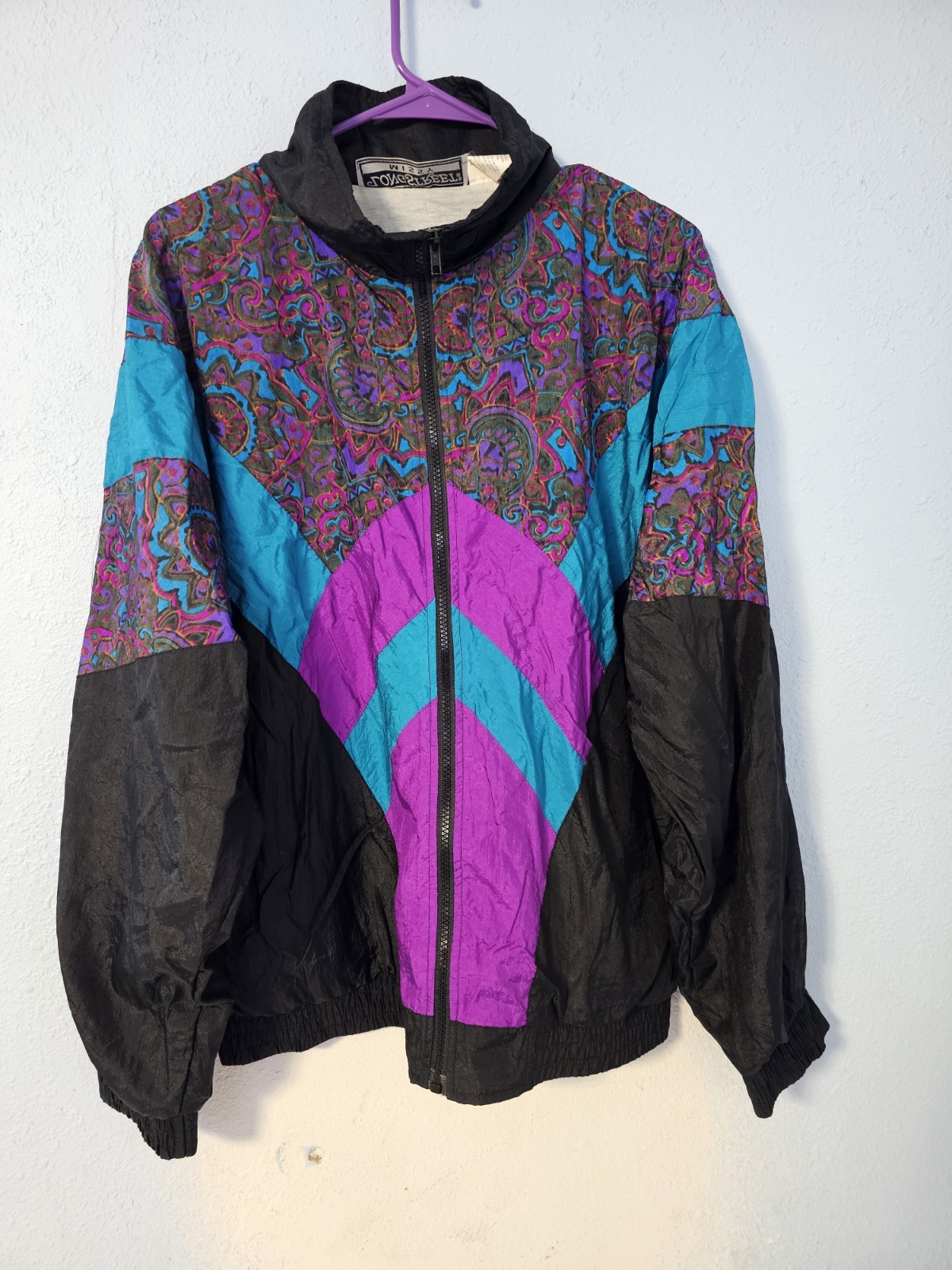 Vintage 80s Longstreet Missy Jacket Large Womens Nylon Running Suit Windbreaker
