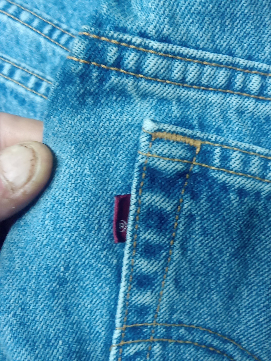 Vintage Levi 517 Sz 8 Reg M Boot Cut Lo Rise Unworn W/out Tag Red Tab 90s Denim