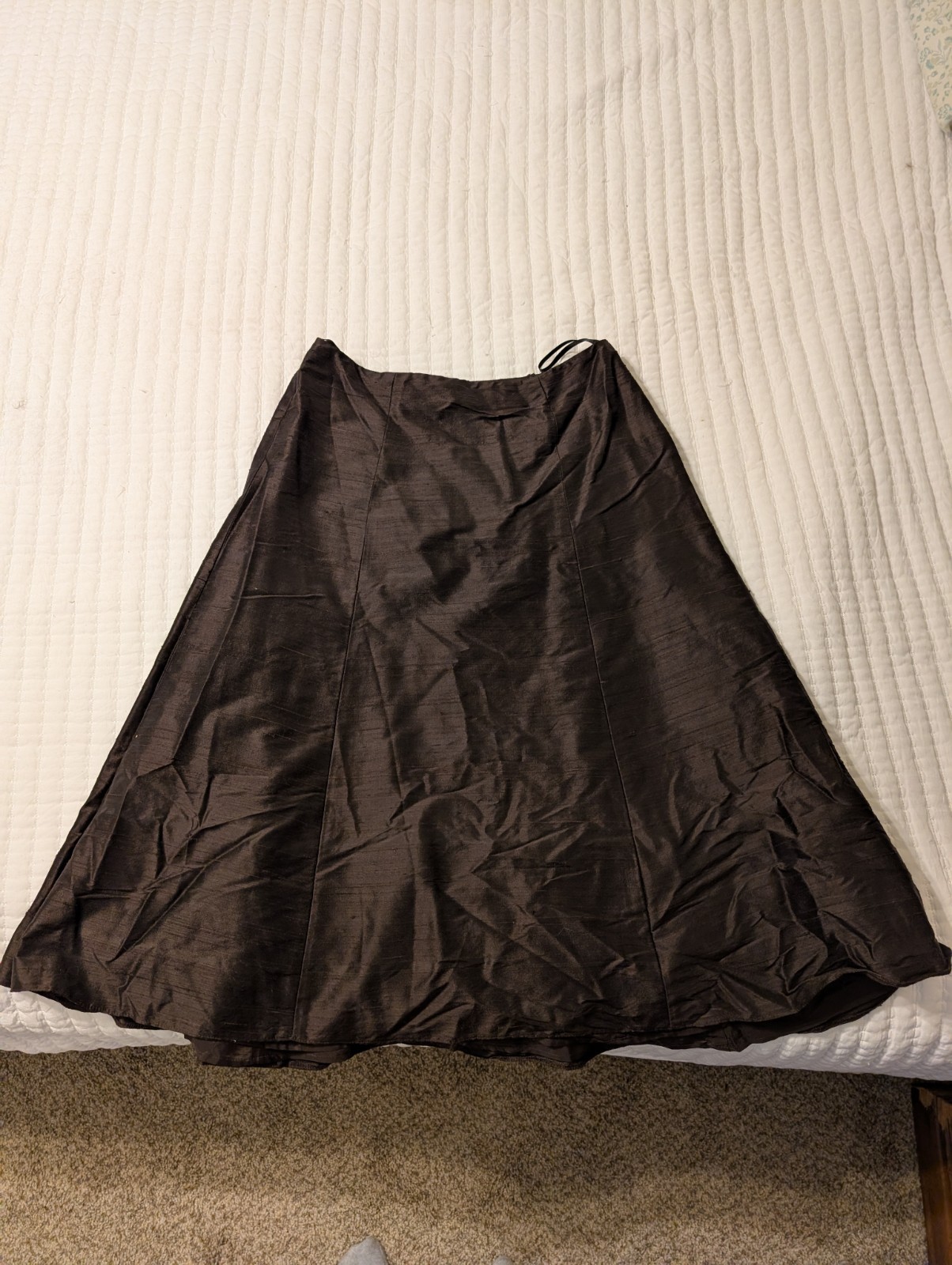 Vintage Watters & Watters Brown Two Piece 100% Silk Women’s Formal Dress
