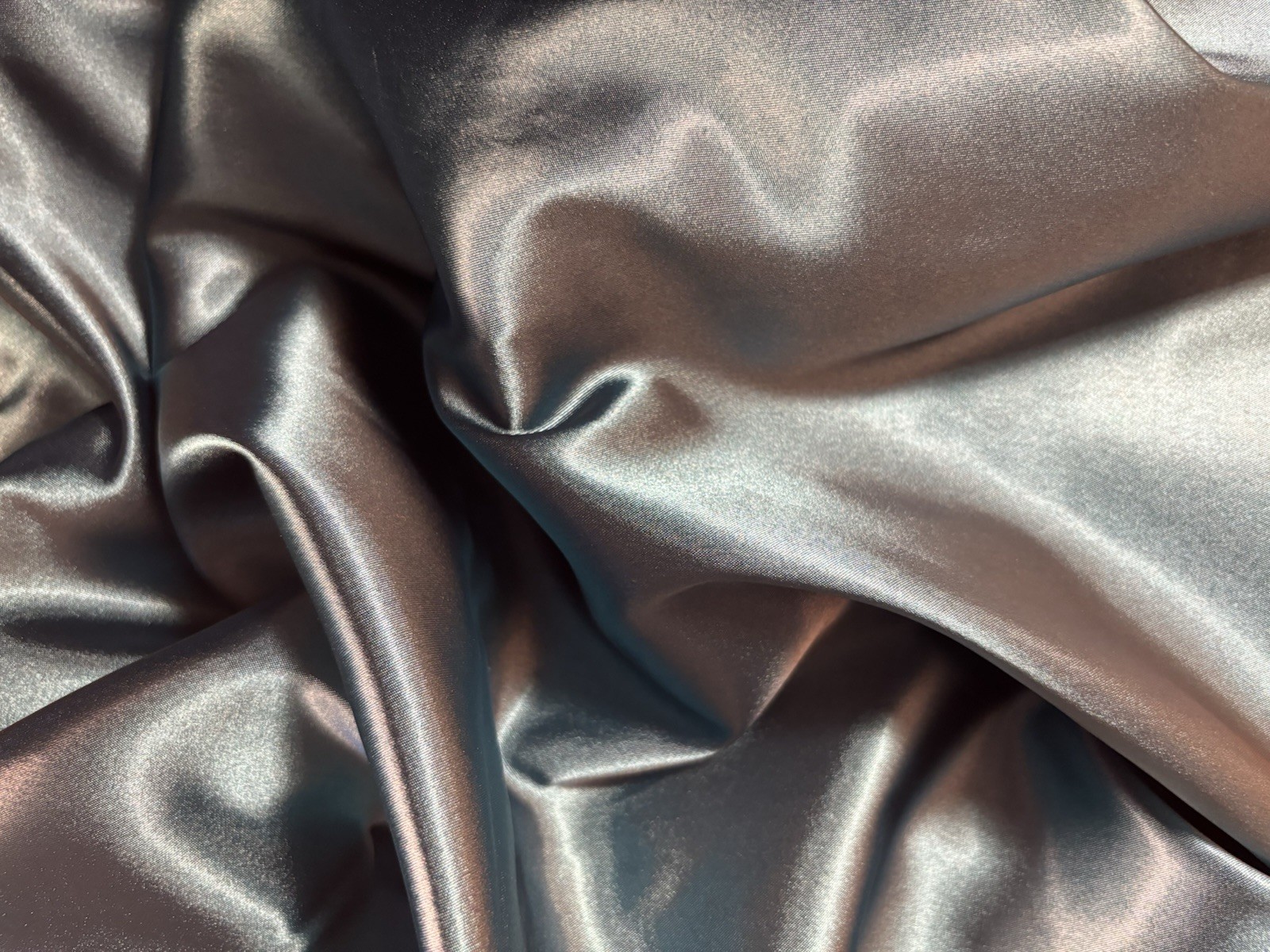 Vtg Satin Emerald Green Frilly Office Blouse Top Cami Blouse