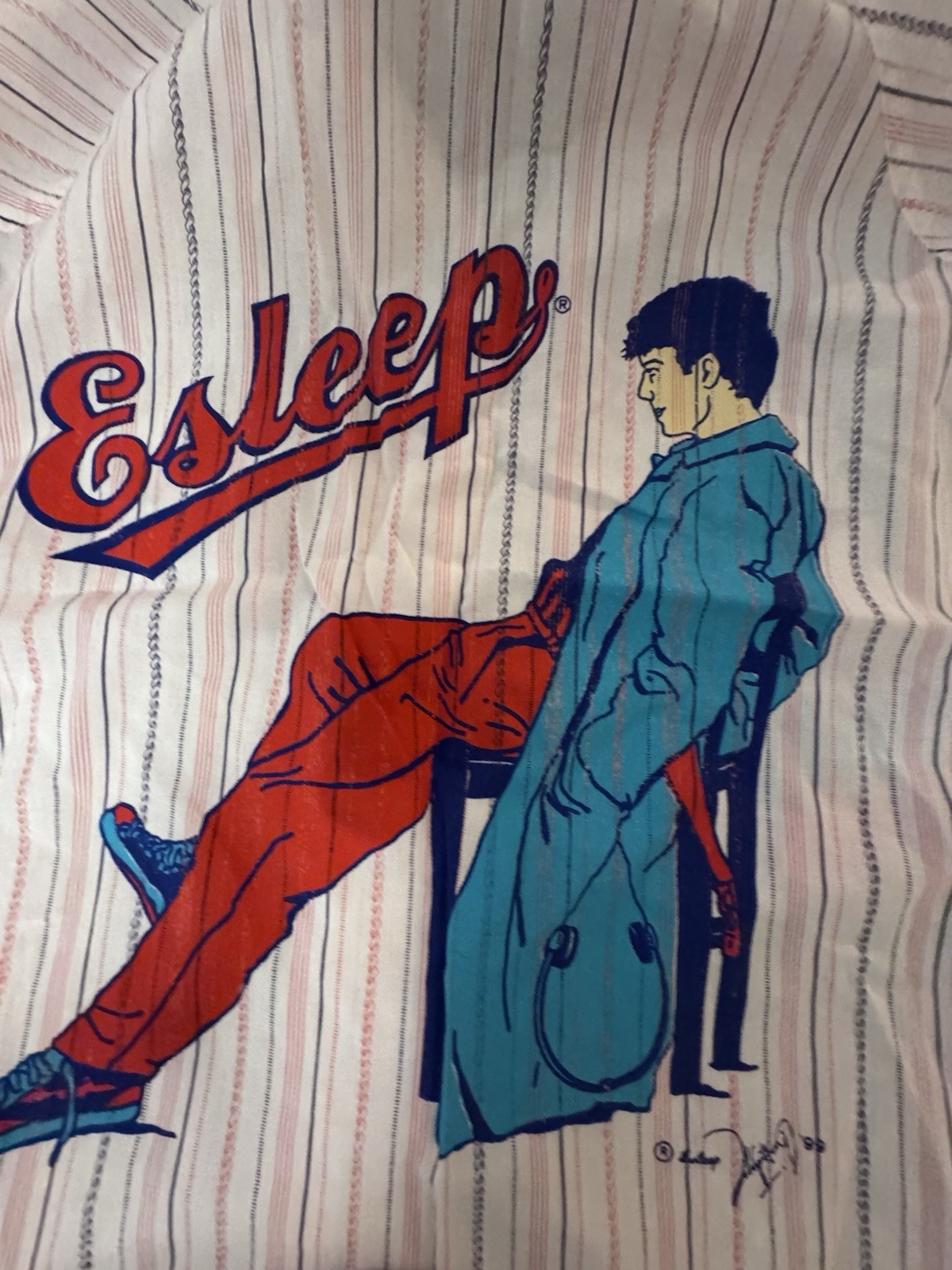 ESLEEP Vintage 1980’s Rare Womens Henley Sleepwear