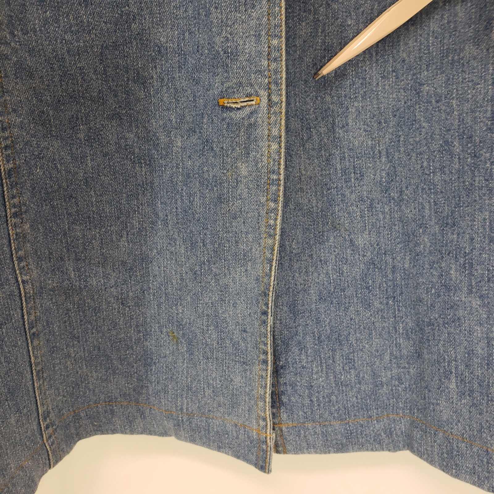 Vintage 90s The Disney Store Winnie the Pooh Denim Jumper Dress Women M Blue