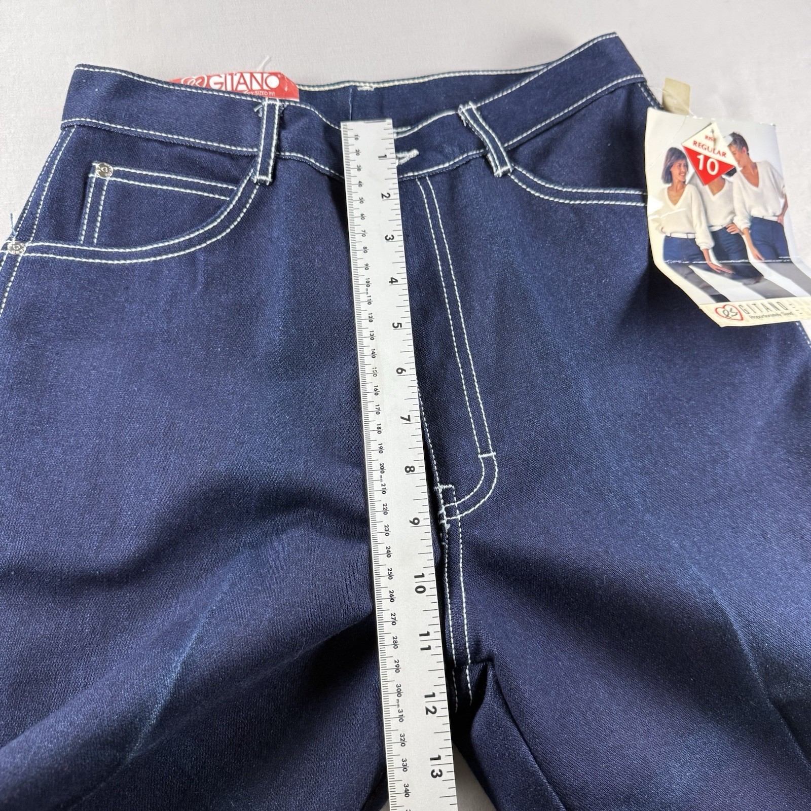 VTG Gitano PS Jeans Womens 10 NOS Dark Wash Straight Leg Jeans 28×31 Deadstock