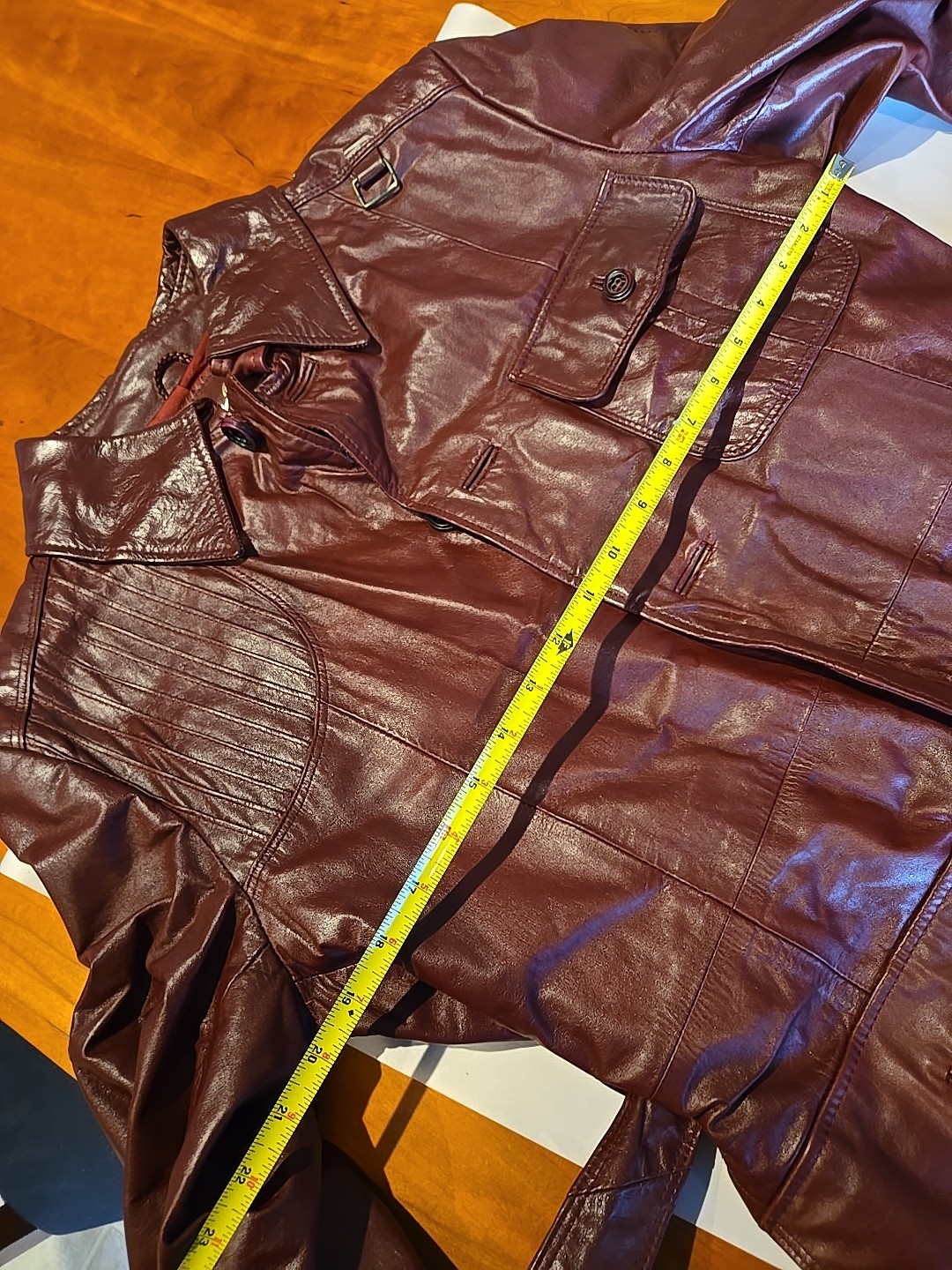 Vintage Etienne Aigner Burgundy Jacket Size 42
