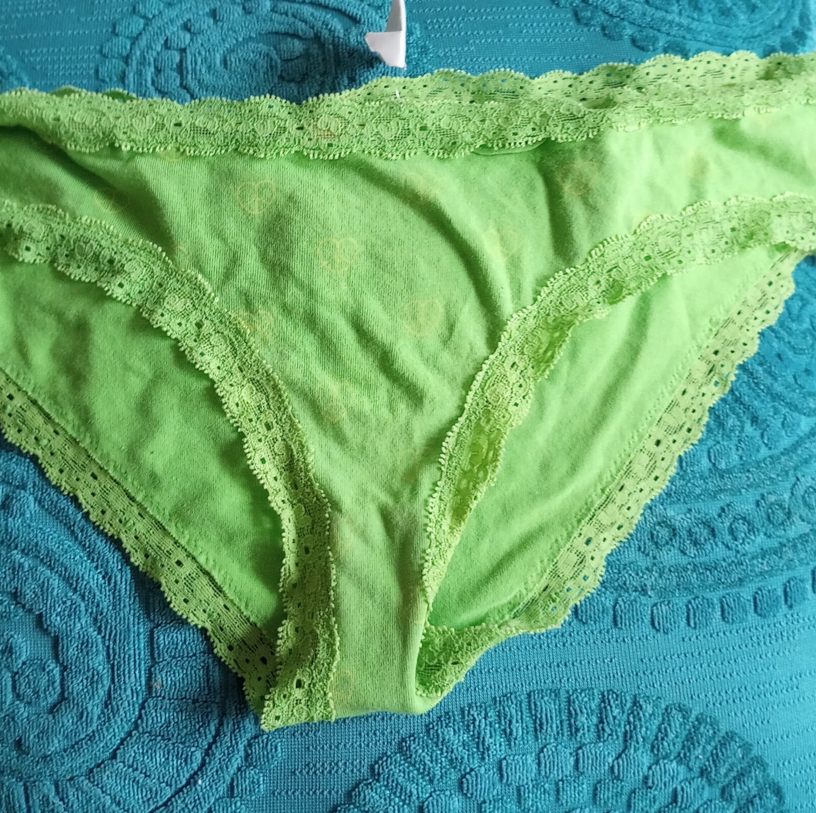 Victoria’s Secret PINK 2008 Vintage Dog Peace Logo Panties RARE Xs Bikini