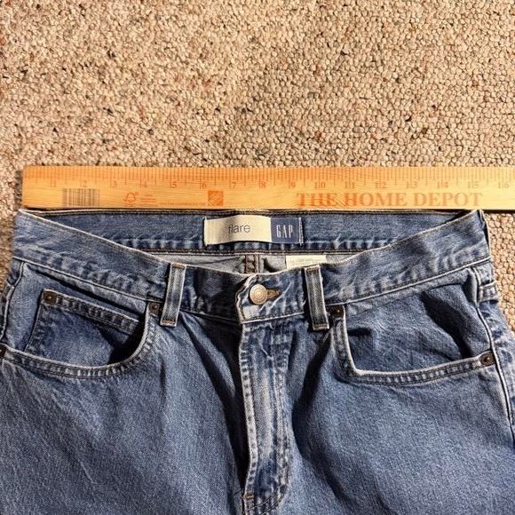 Vintage Y2K GAP light wash blue flare jeans Made in USA Size 10