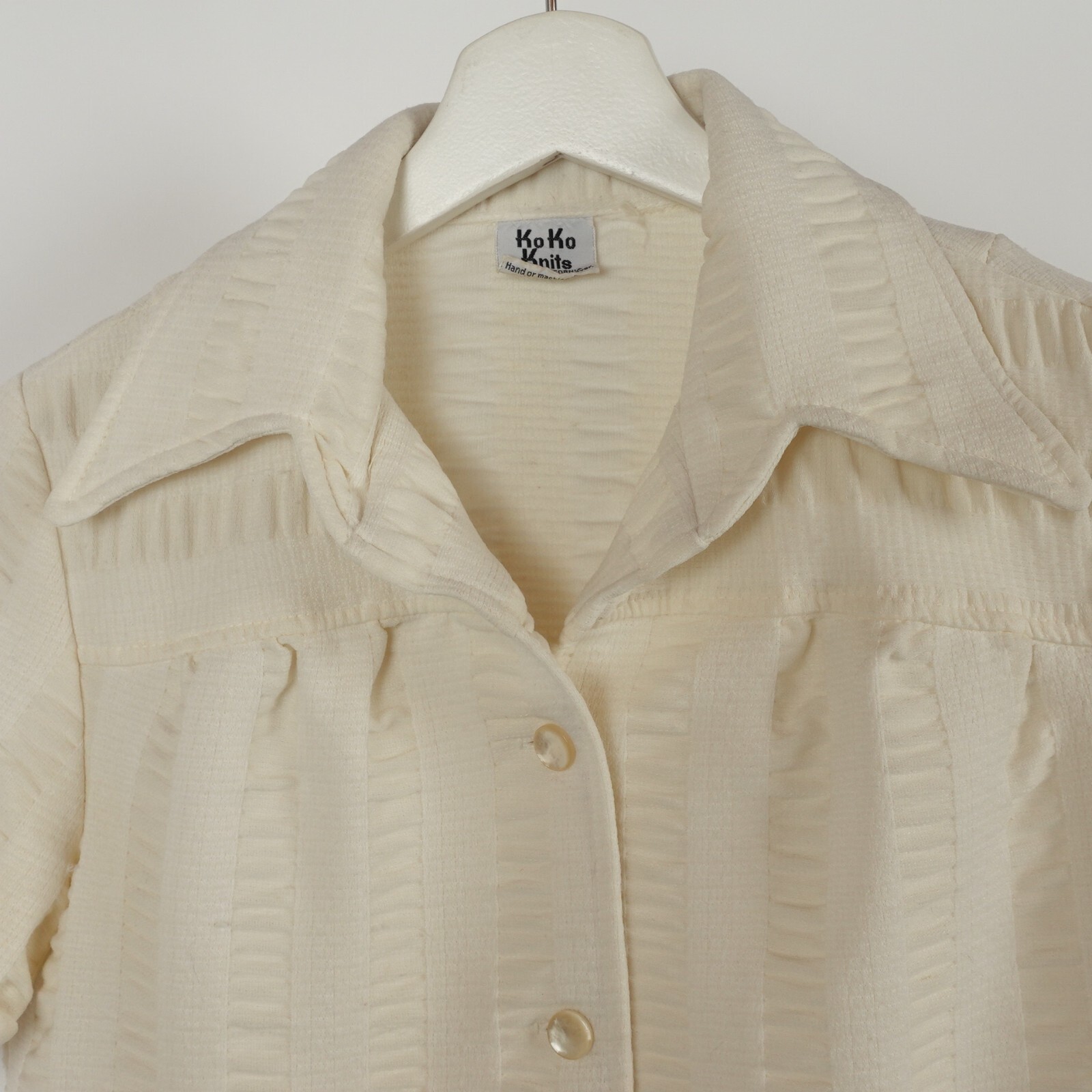 Vintage 60s Disc Women’s Ko Ko Knits California Button Surf shirt Medium Beach