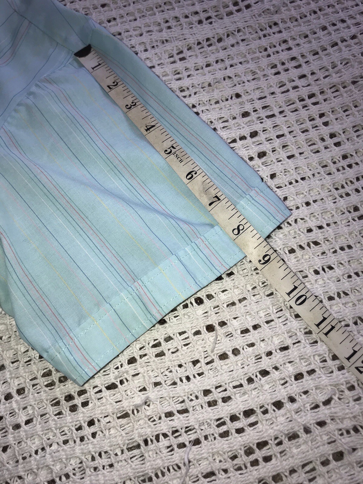 80’s Vtg Women’s Colorful Stripe Blue Top Shirt Hunter’s Glen Button Up Medium