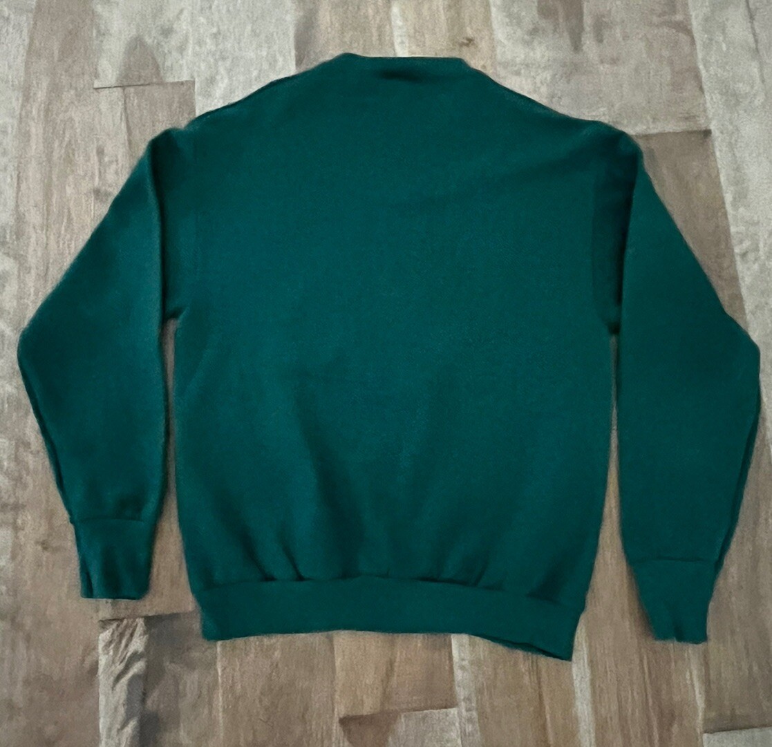 Vintage Women’s Christmas Holiday Sweatshirt Size M Textured Snowman 90s