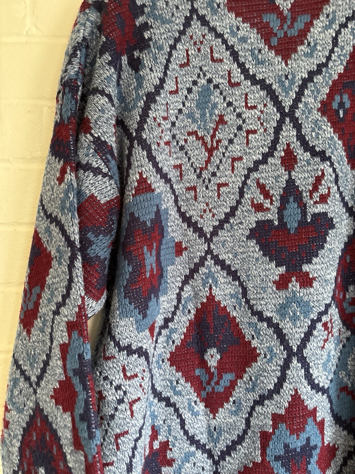 Vintage Classic Elements Knit Mock Neck Pullover Sweater Womens M Grandmacore
