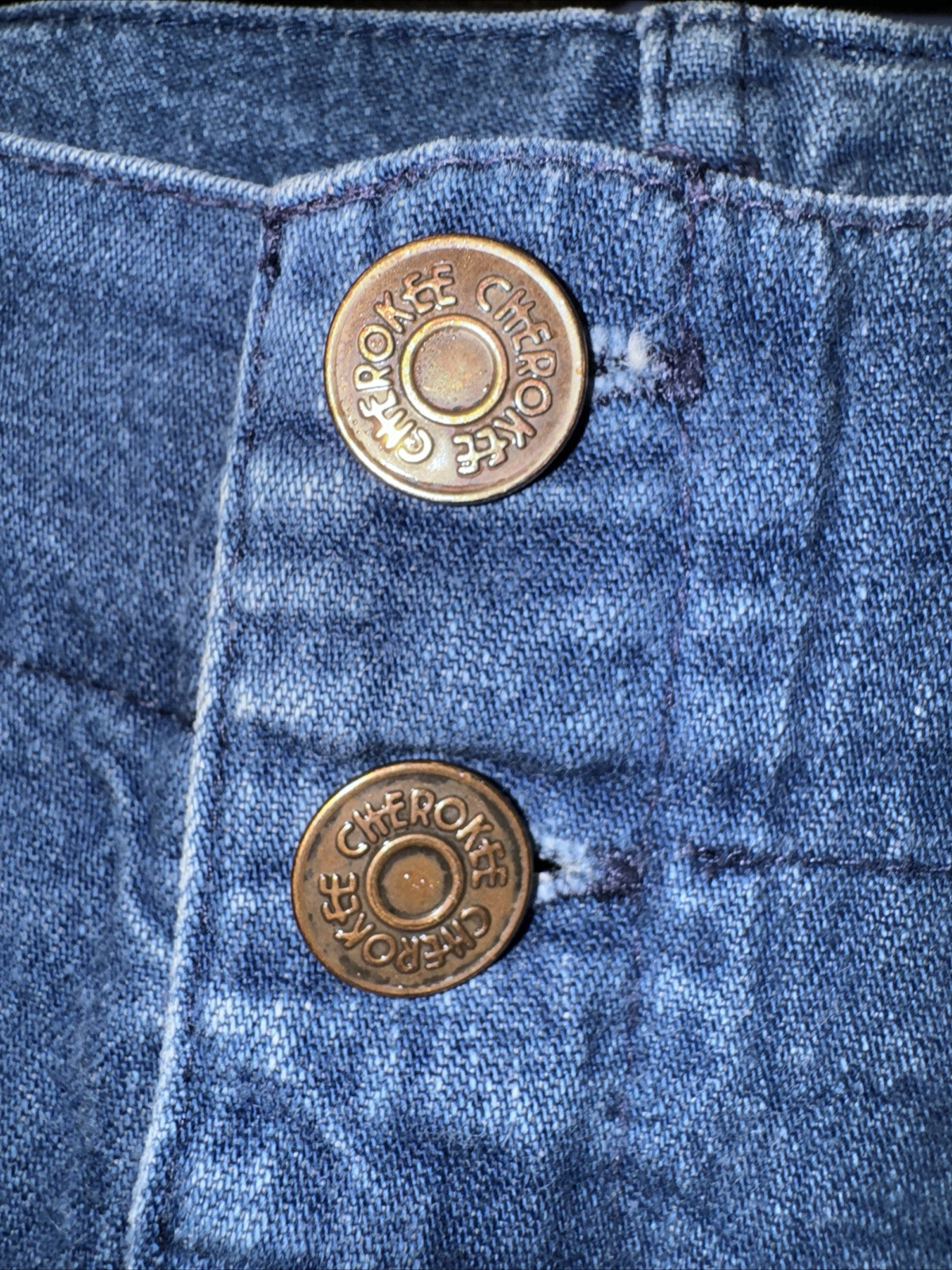Womens 14 Vintage 1960’s Blue Jeans #42 Talon Zip Cherokee 32 X 28